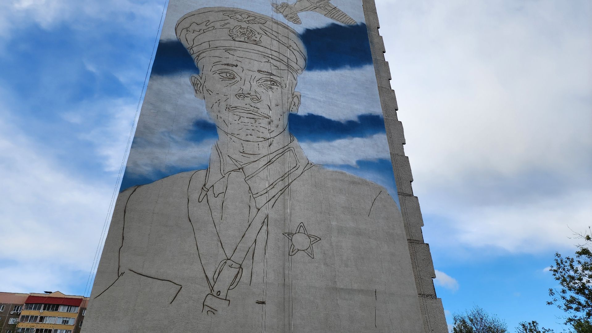 Подольск, Мурал, Художник, Виктор Талалихин,