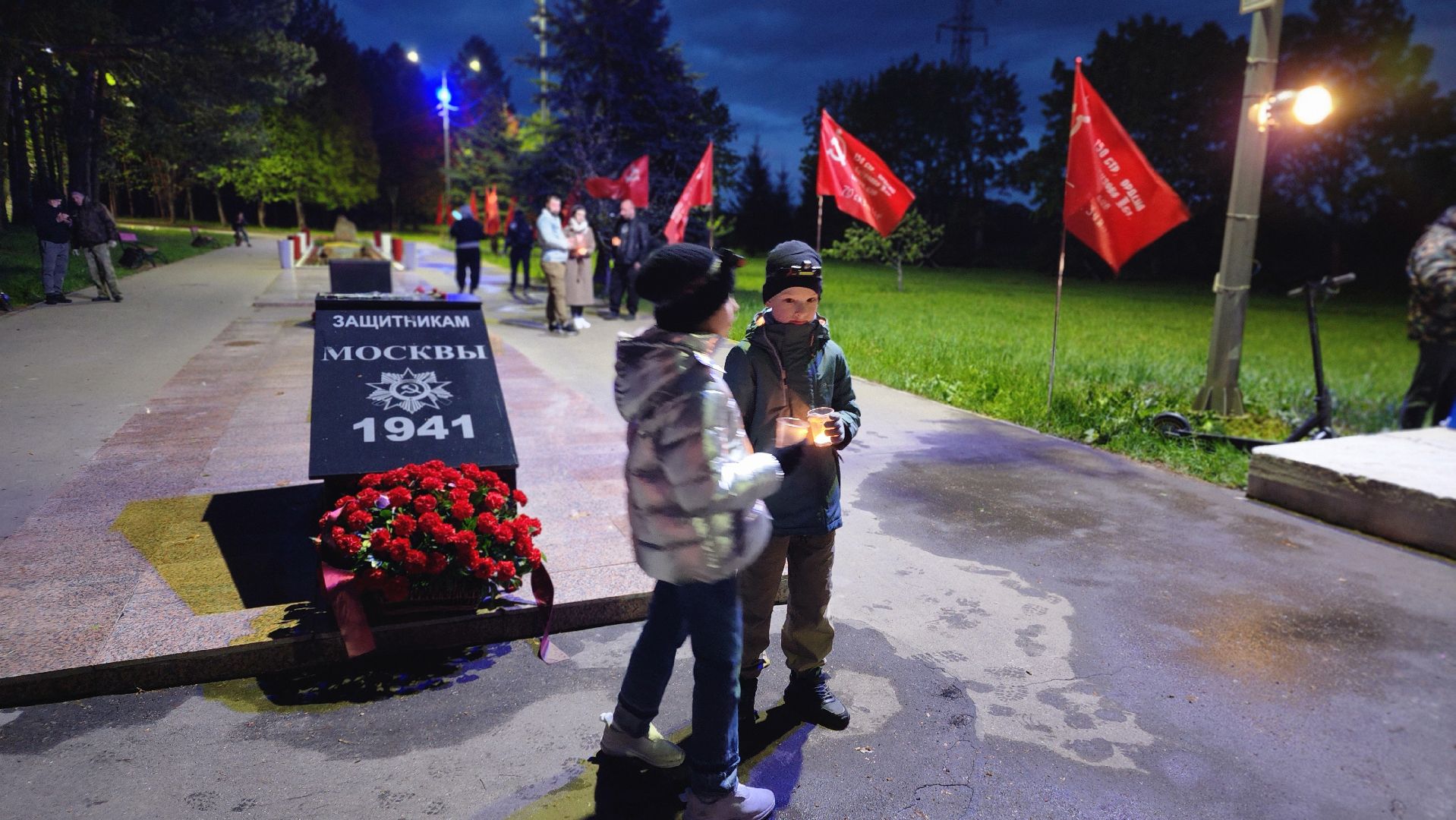 свеча победы, протвино, рубеж обороны, день победы, ВОВ,