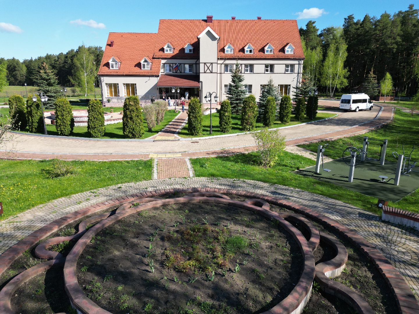 видео с коптера, пансионат, черноголовка,