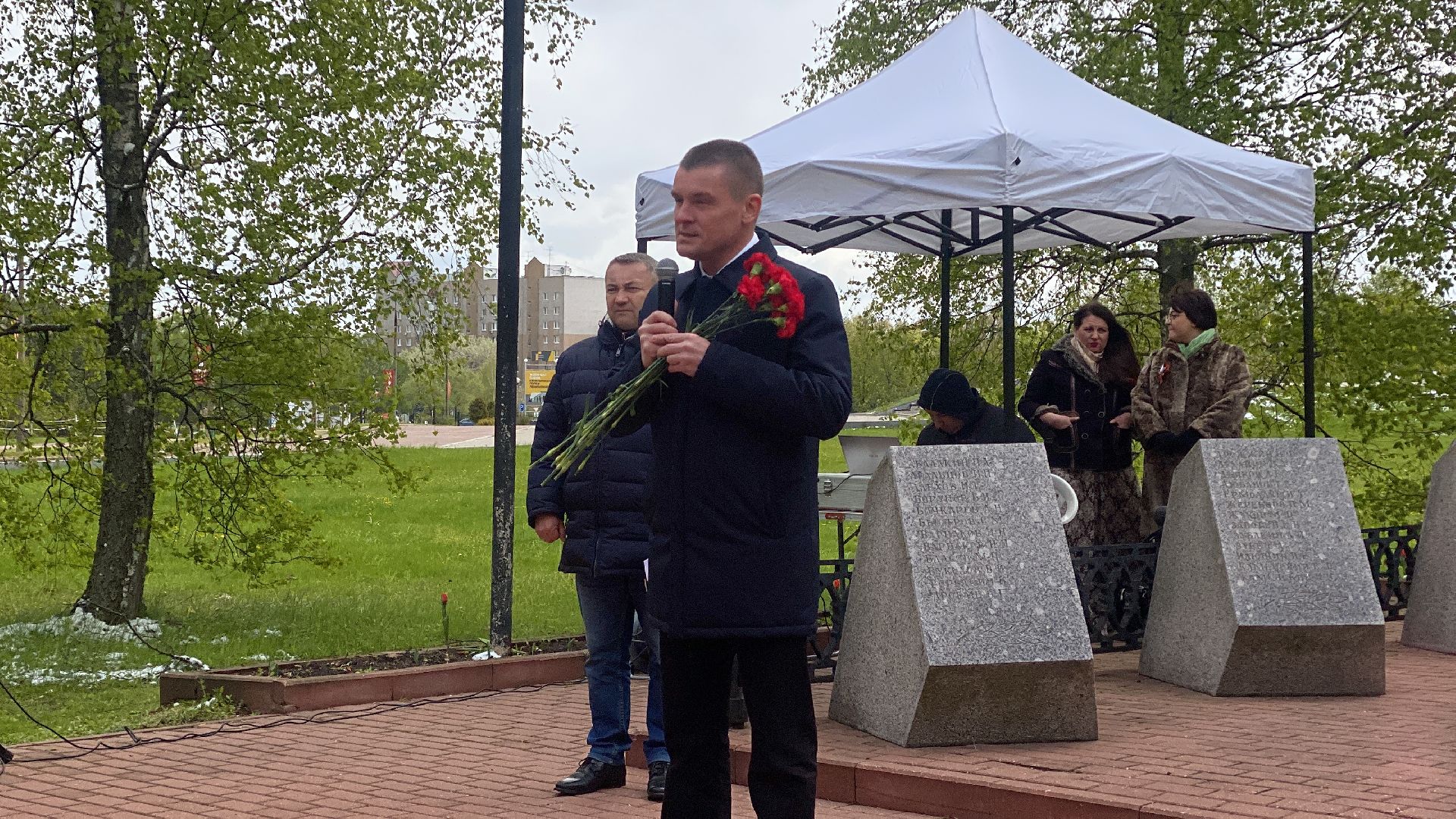 день победы, митинг памяти, возложение цветов, вов, горки ленинские,