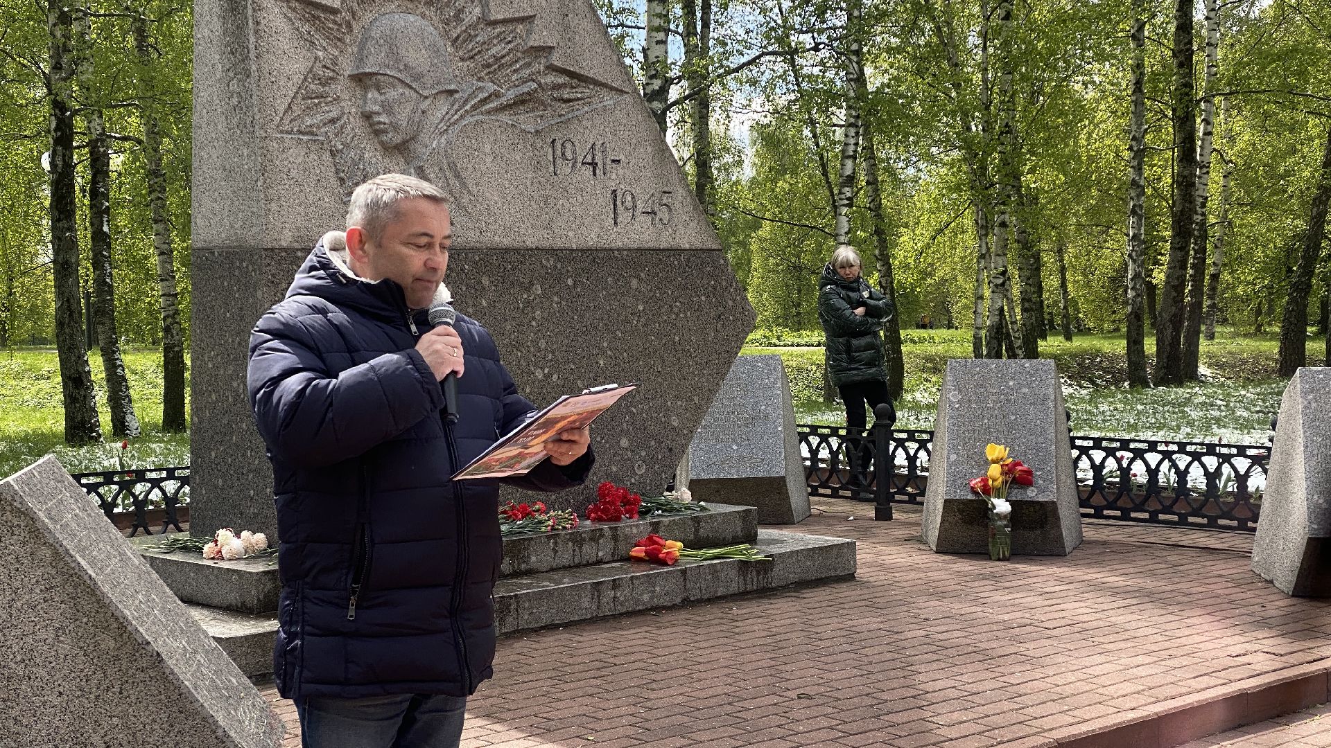 день победы, митинг памяти, возложение цветов, вов, горки ленинские,