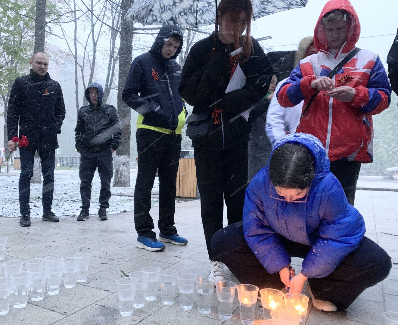 Балашиха, Подмосковье, День Победы, свеча памяти, патриотическая акция, волонтеры подмосковья,