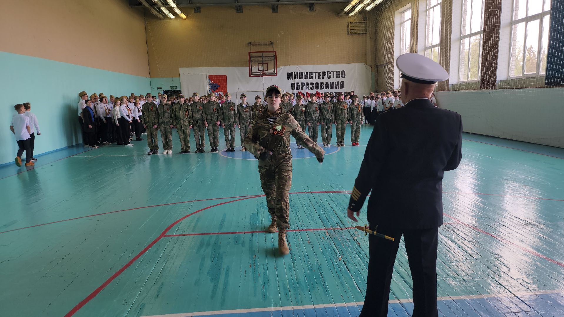 серпухов, поселок оболенск, смотр строя и песни, оболенская школа, день победы,