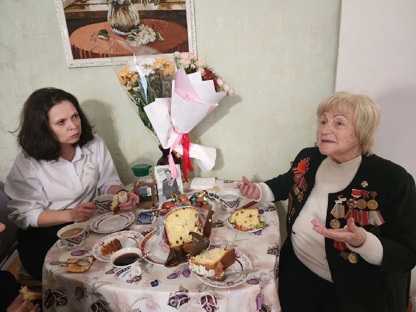 чехов, день победы, ветеран вов, школьники, поздравления, 9 мая, великая отечественная война,