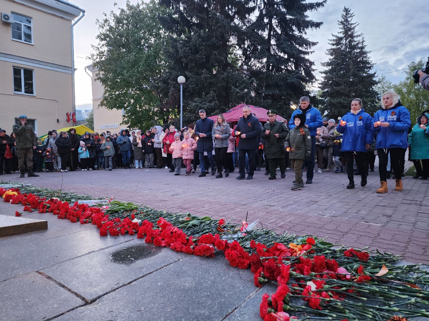 воскресенск, день победы, свеча памяти, 9 мая, великая отечественная война,