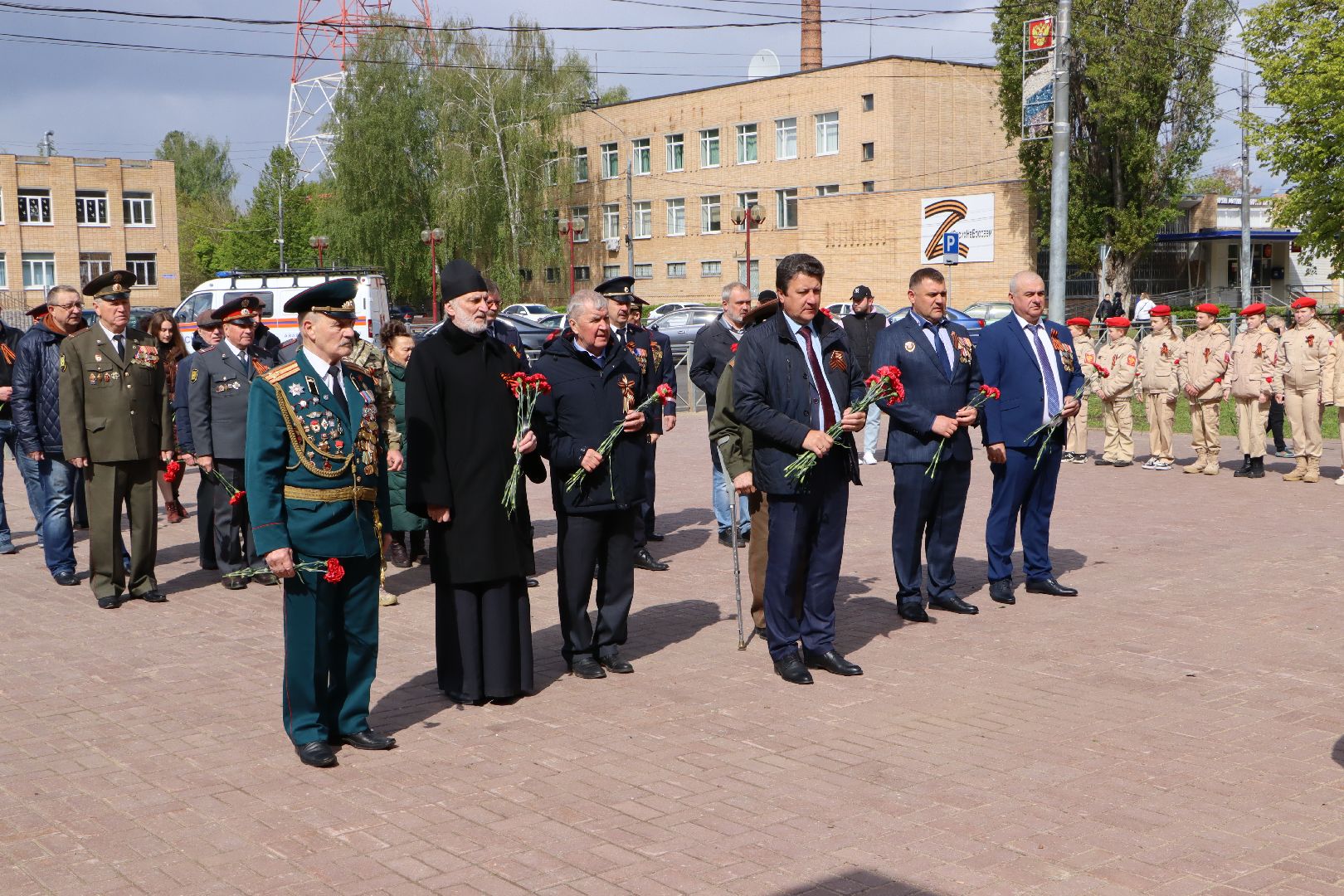 День Победы, 9 мая, Серебряные Пруды, Дмитриевский, возложение, глава, глава городского округа,