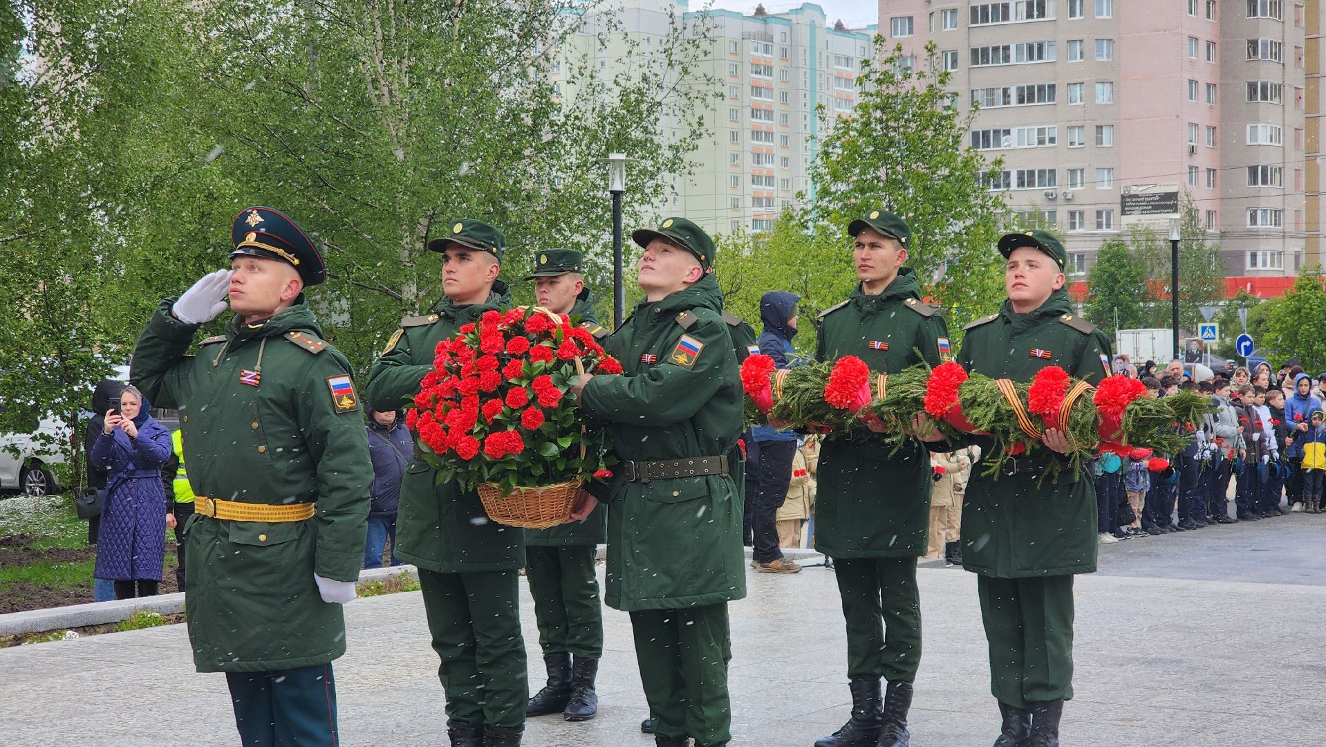 подольск, возложение цветов, День победы, почтили память,