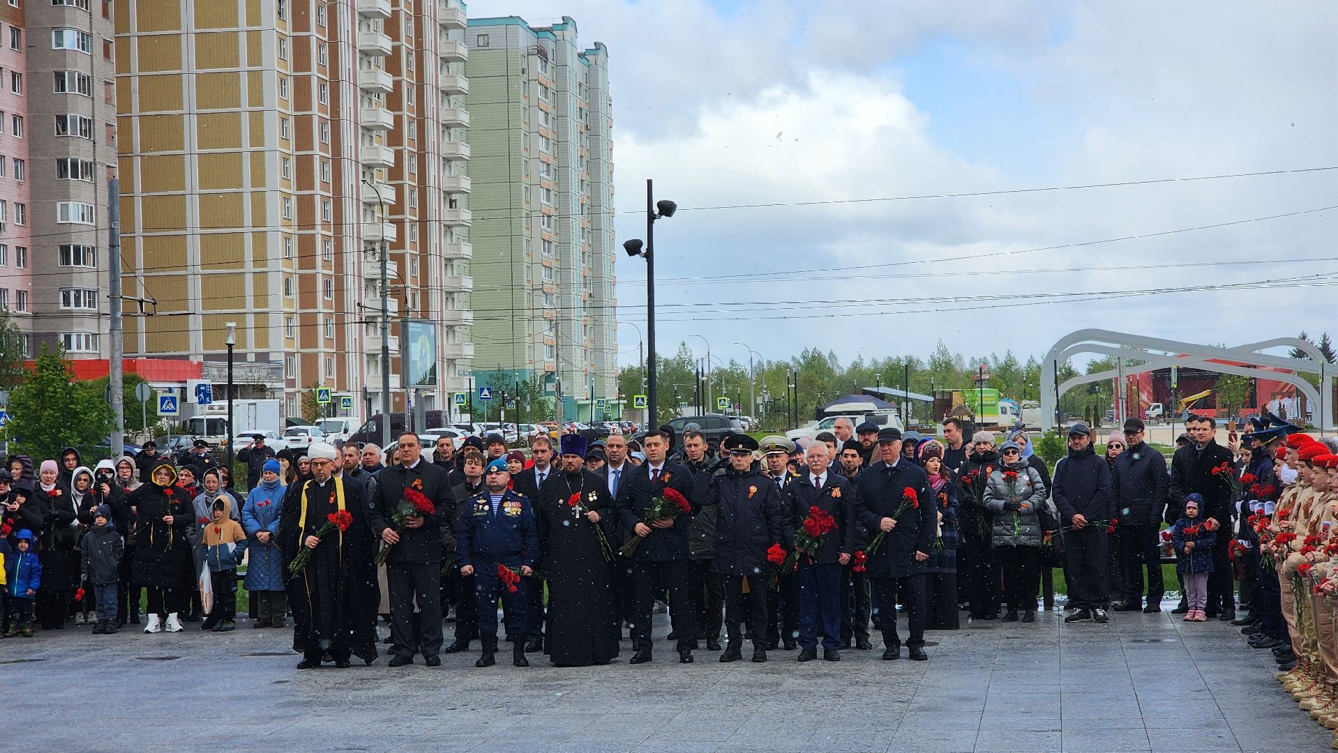 подольск, возложение цветов, День победы, почтили память,