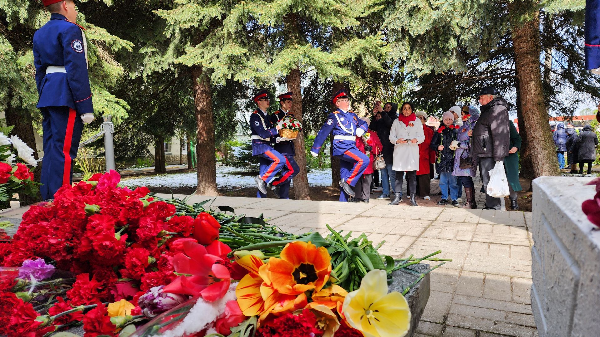 ЦВПВ, Микрорайон Западный, Домодедово, Подмосковье, День Победы, Митинг, 9 мая, Возложение цветов,