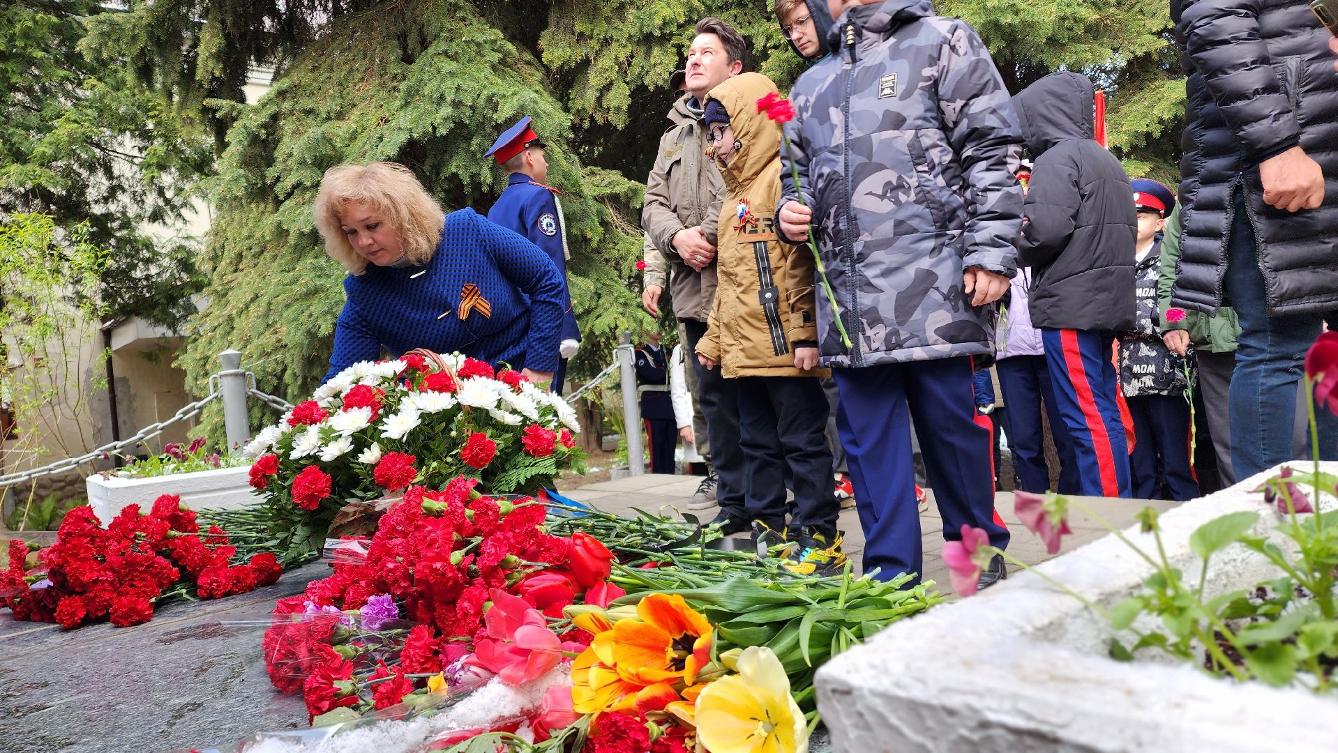 ЦВПВ, Микрорайон Западный, Домодедово, Подмосковье, День Победы, Митинг, 9 мая, Возложение цветов,