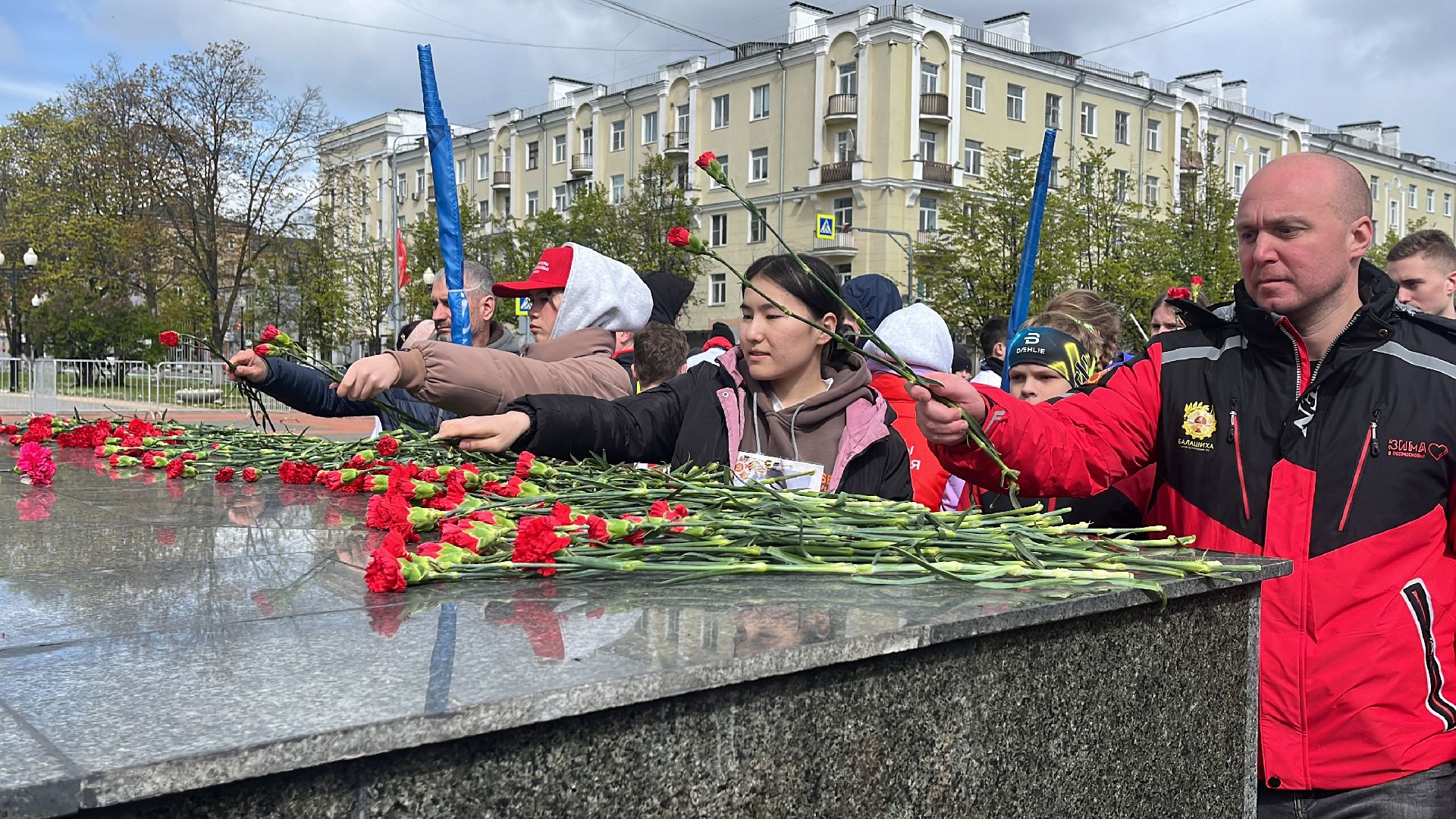 эстафета, эстафета памяти, бег, день победы, день победы в балашихе, 9 мая,