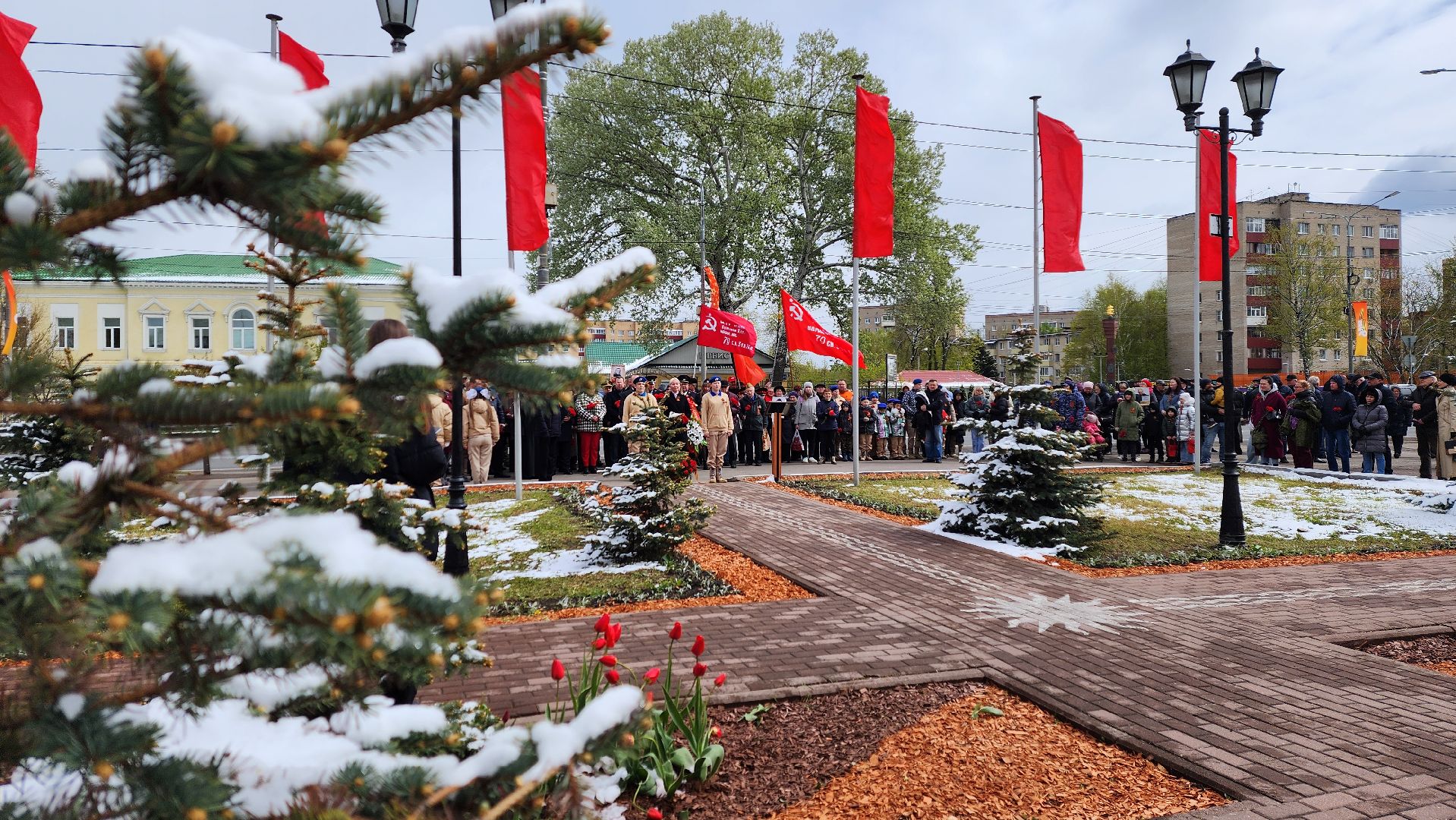 Солнечногорск, 9 мая, День Победы, Советская площадь,
