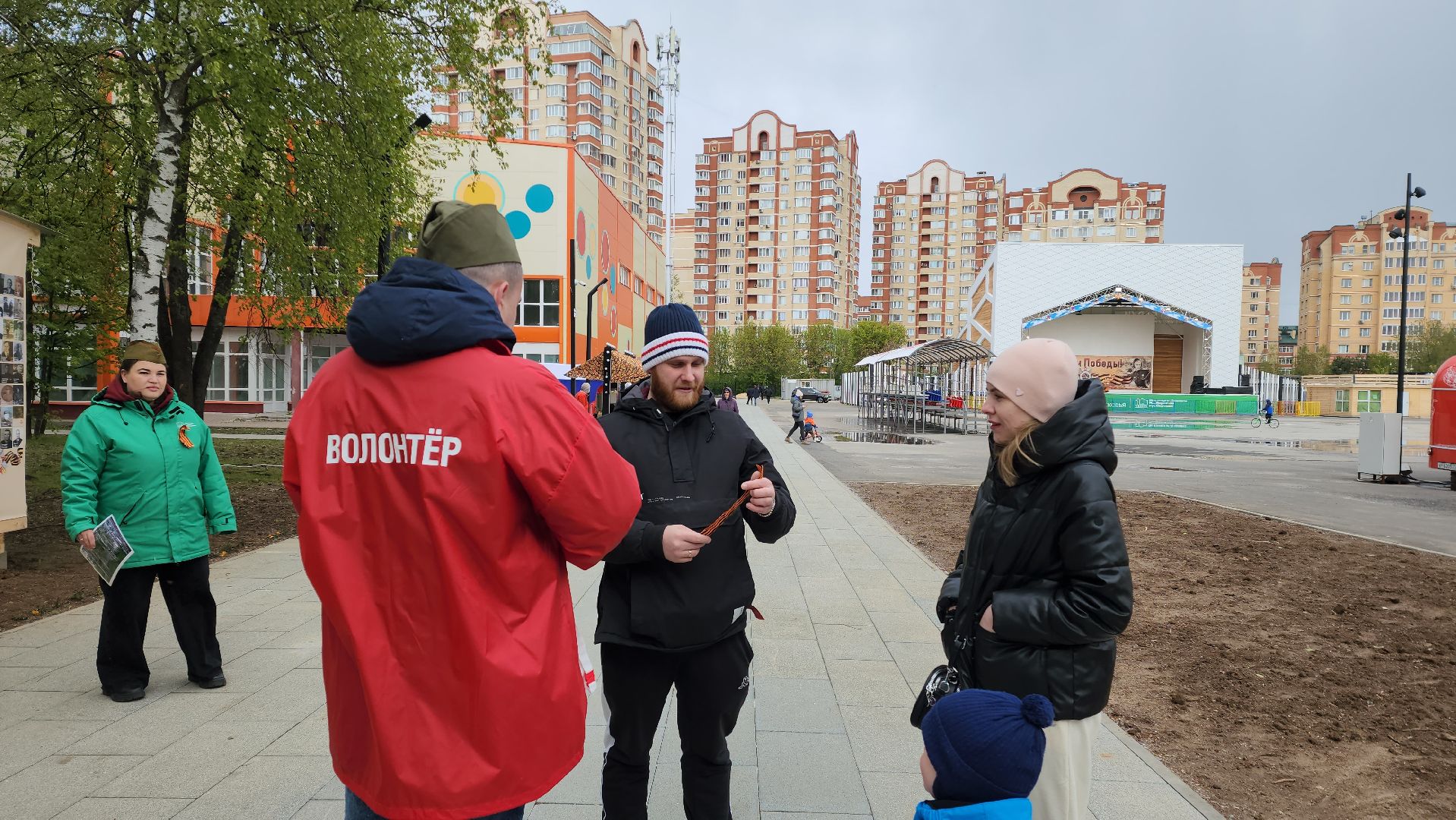 9 мая, георгиевская ленточка, Долгопрудный,