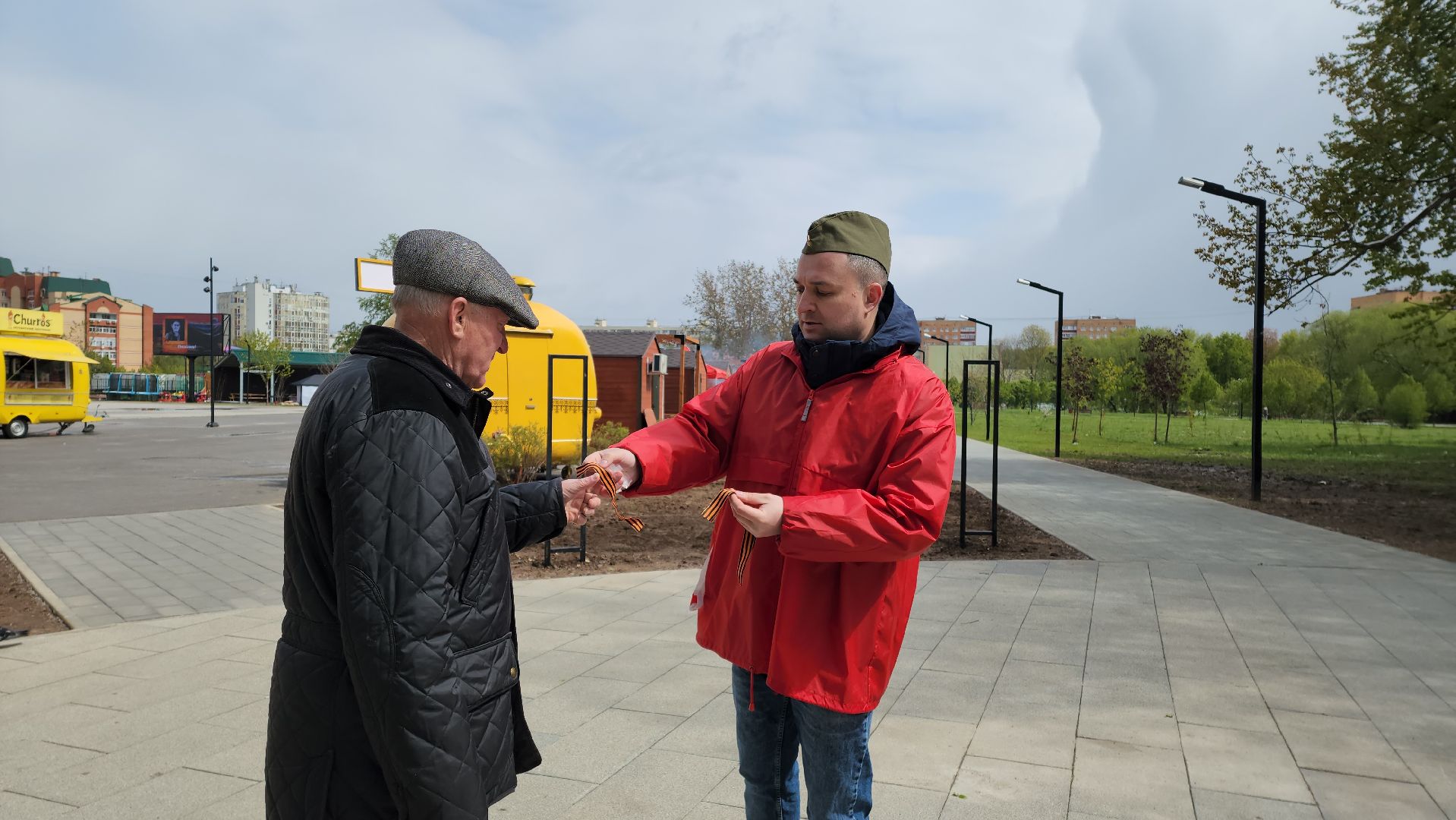 9 мая, георгиевская ленточка, Долгопрудный,