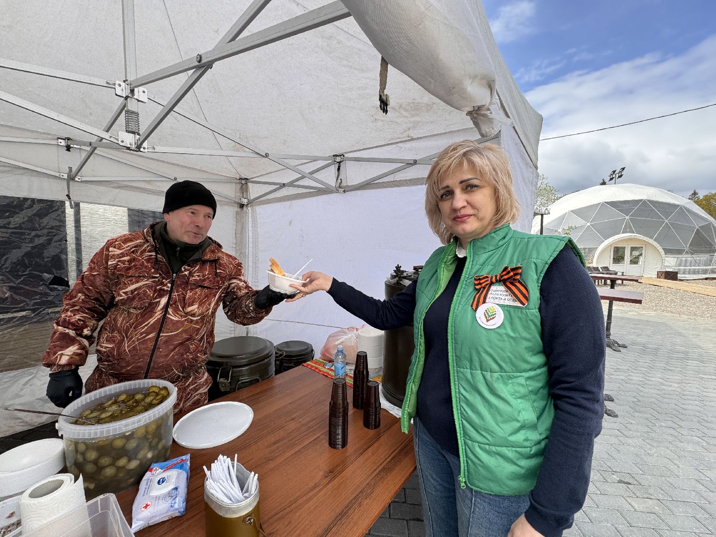 Одинцово, День Победы, Солдатская каша,