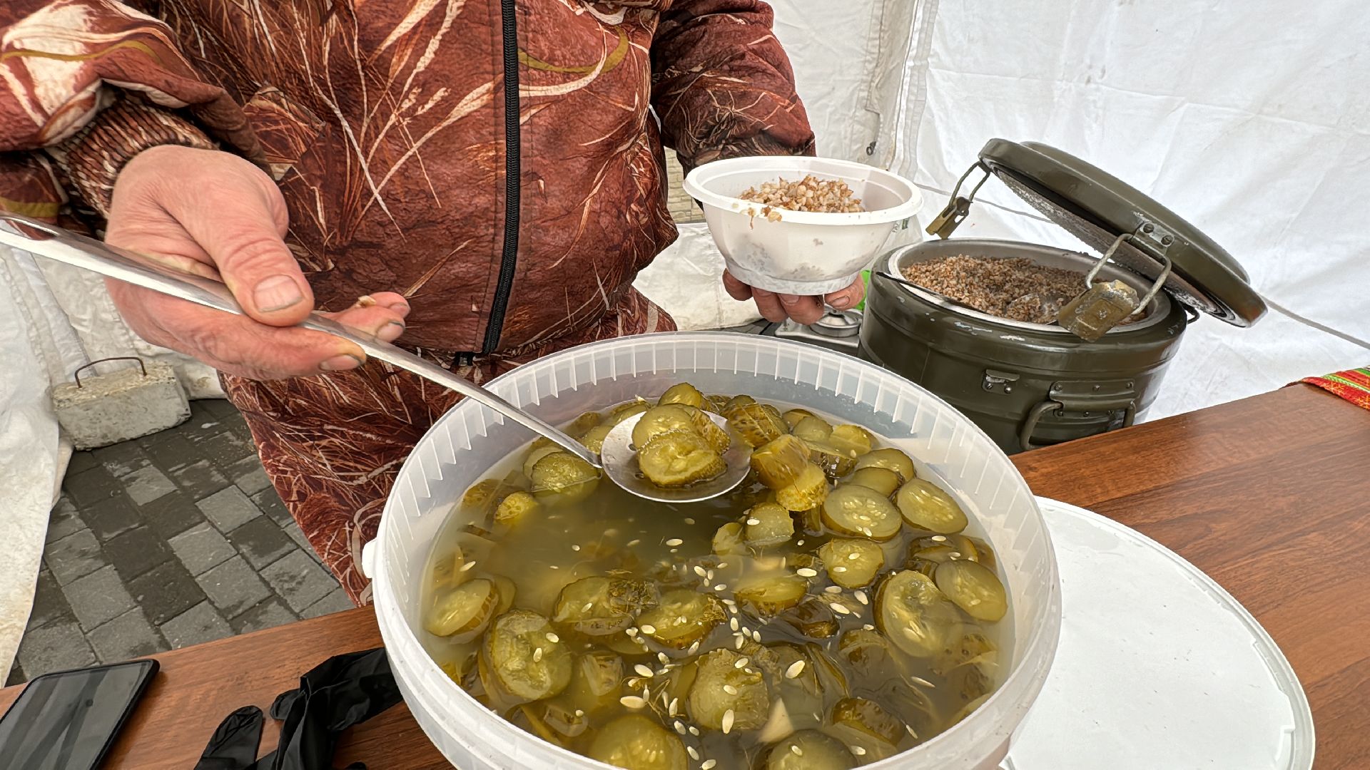 Одинцово, День Победы, Солдатская каша,