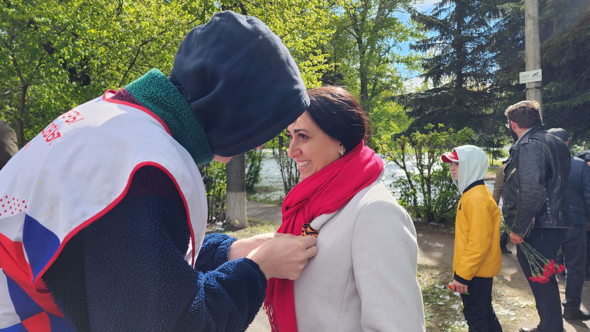 ЦВПВ, Домодедово, Подмосковье, георгиевская лента, Митинг, День Победы, 9 мая, Волонтеры Подмосковья,