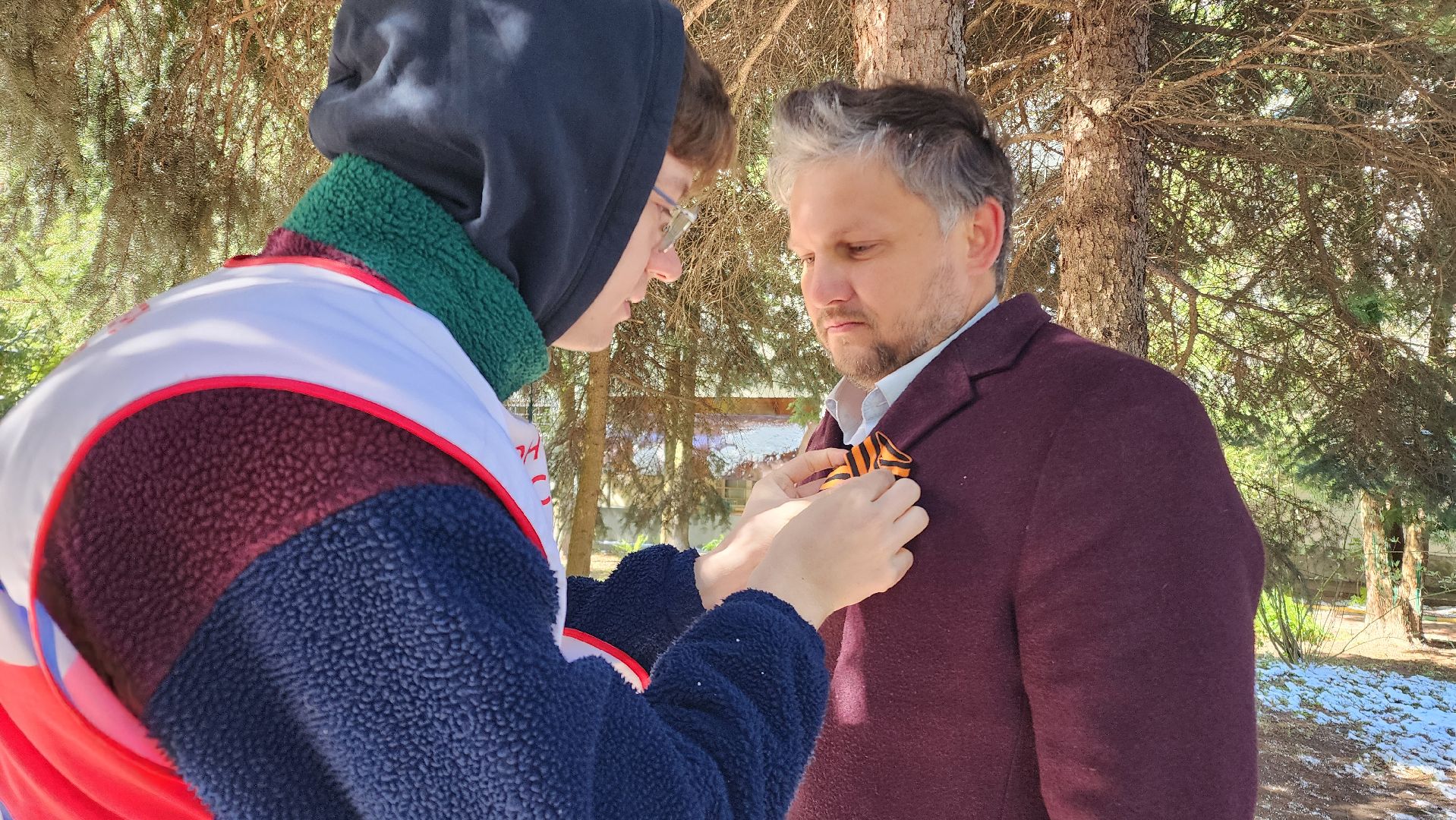 ЦВПВ, Домодедово, Подмосковье, георгиевская лента, Митинг, День Победы, 9 мая, Волонтеры Подмосковья,