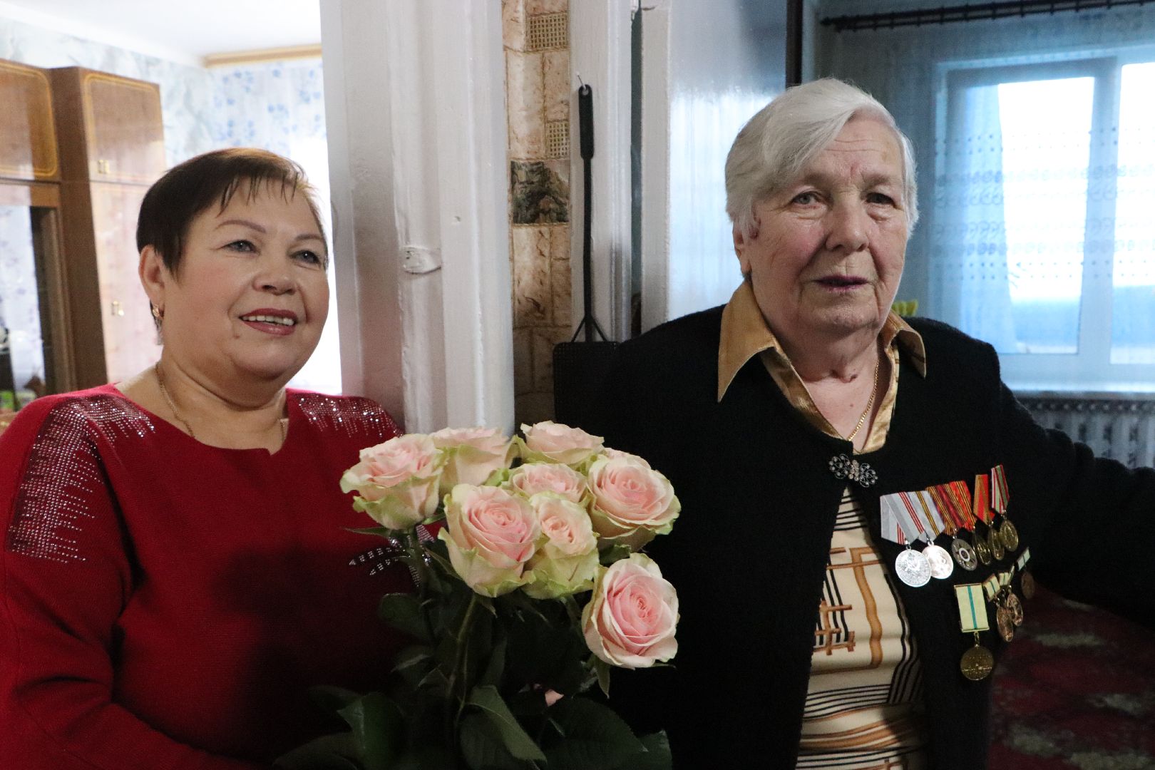 Серебряные Пруды, поселок Дмитриевский, День победы, поздравлеение ветерана, 9 мая, житель блокадного Ленинграда,