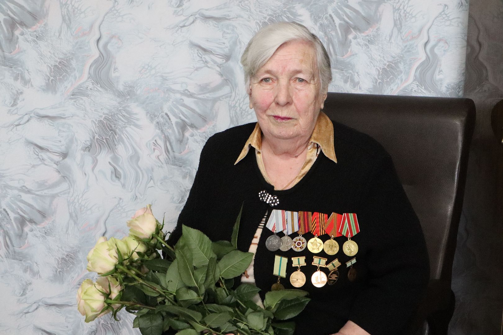 Серебряные Пруды, поселок Дмитриевский, День победы, поздравлеение ветерана, 9 мая, житель блокадного Ленинграда,