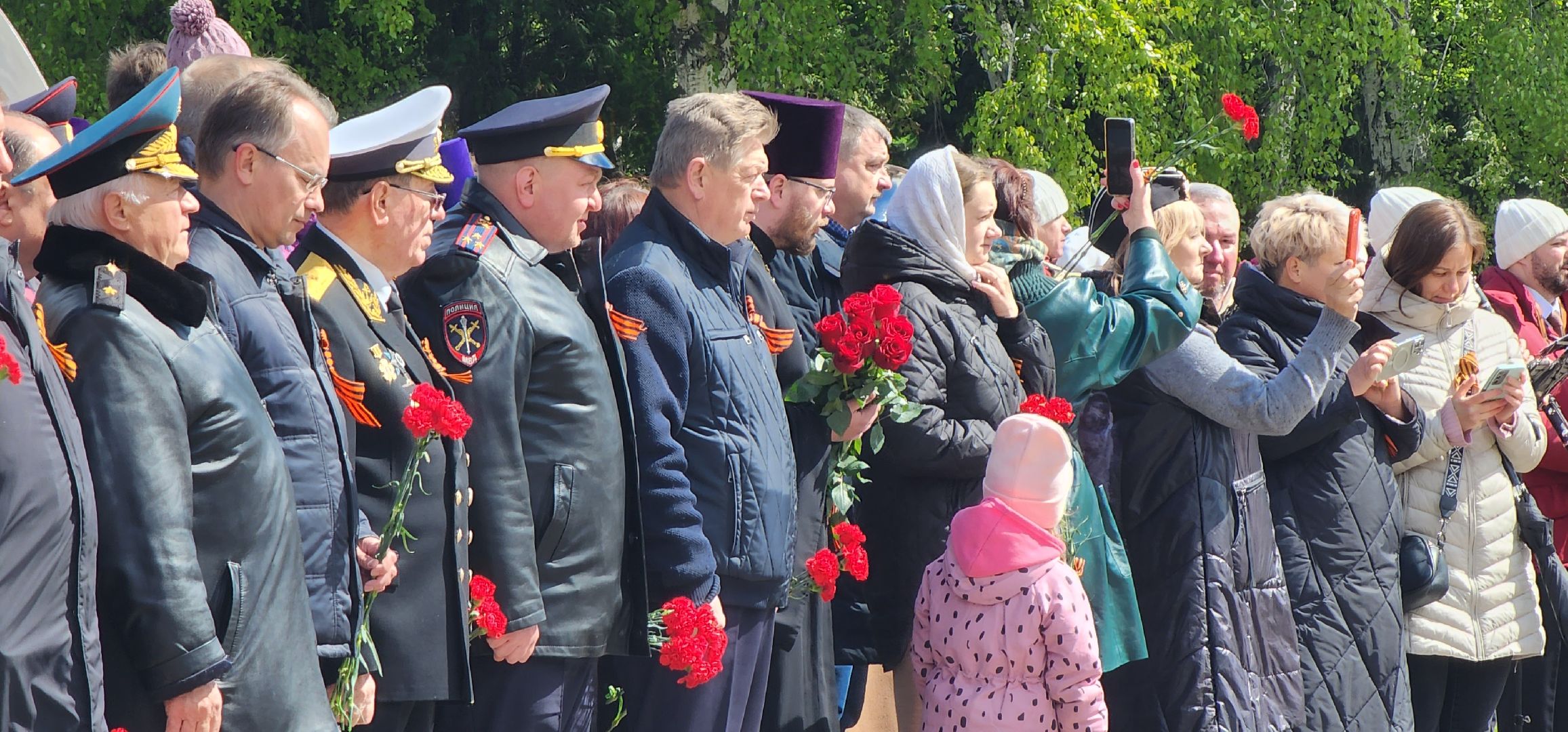 Коломна, день победы, мемориал, возложение цветов,