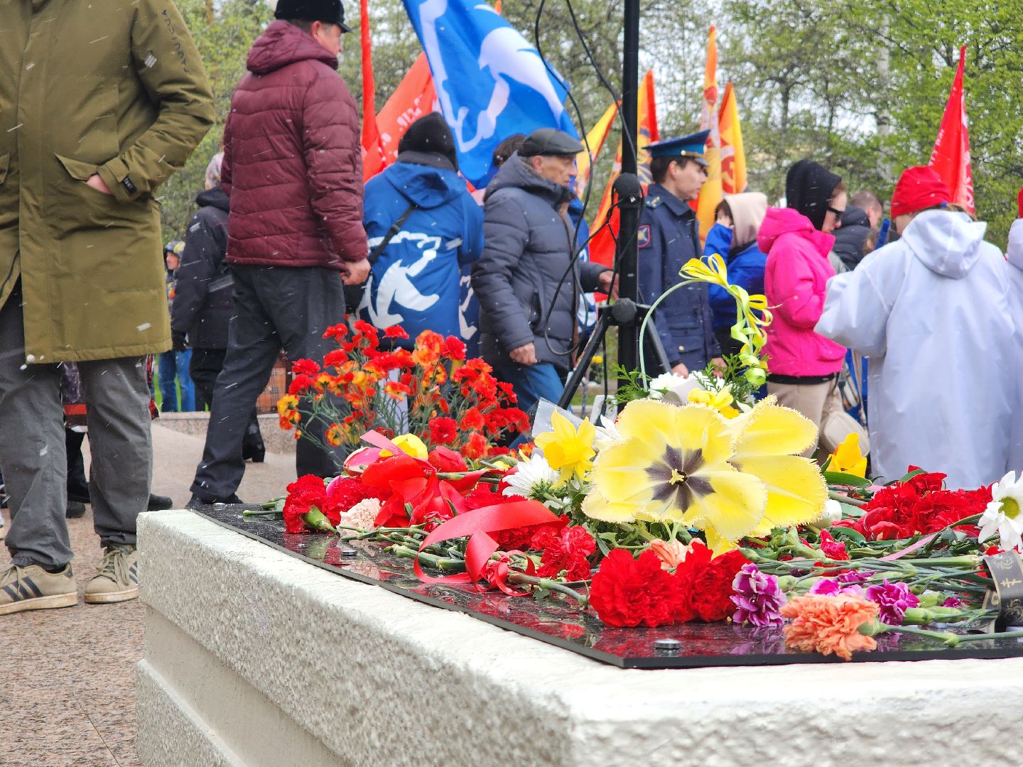Дубна, День Победы, Возложение цветов, Парк Авиастроителей,