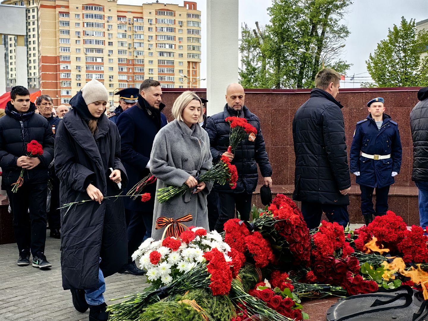 День Победы, Мемориал, Аллея памяти, Возложение цветов, 9 Мая,