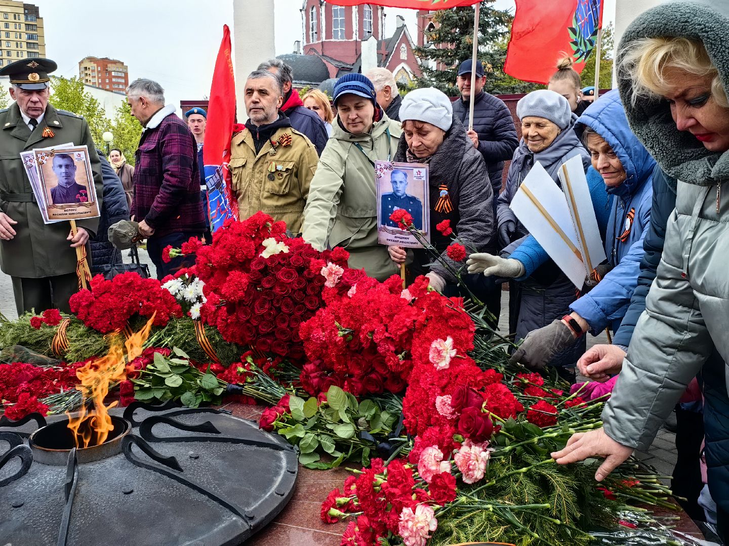 День Победы, Мемориал, Аллея памяти, Возложение цветов, 9 Мая,