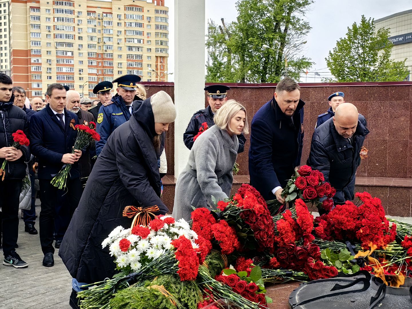 День Победы, Мемориал, Аллея памяти, Возложение цветов, 9 Мая,