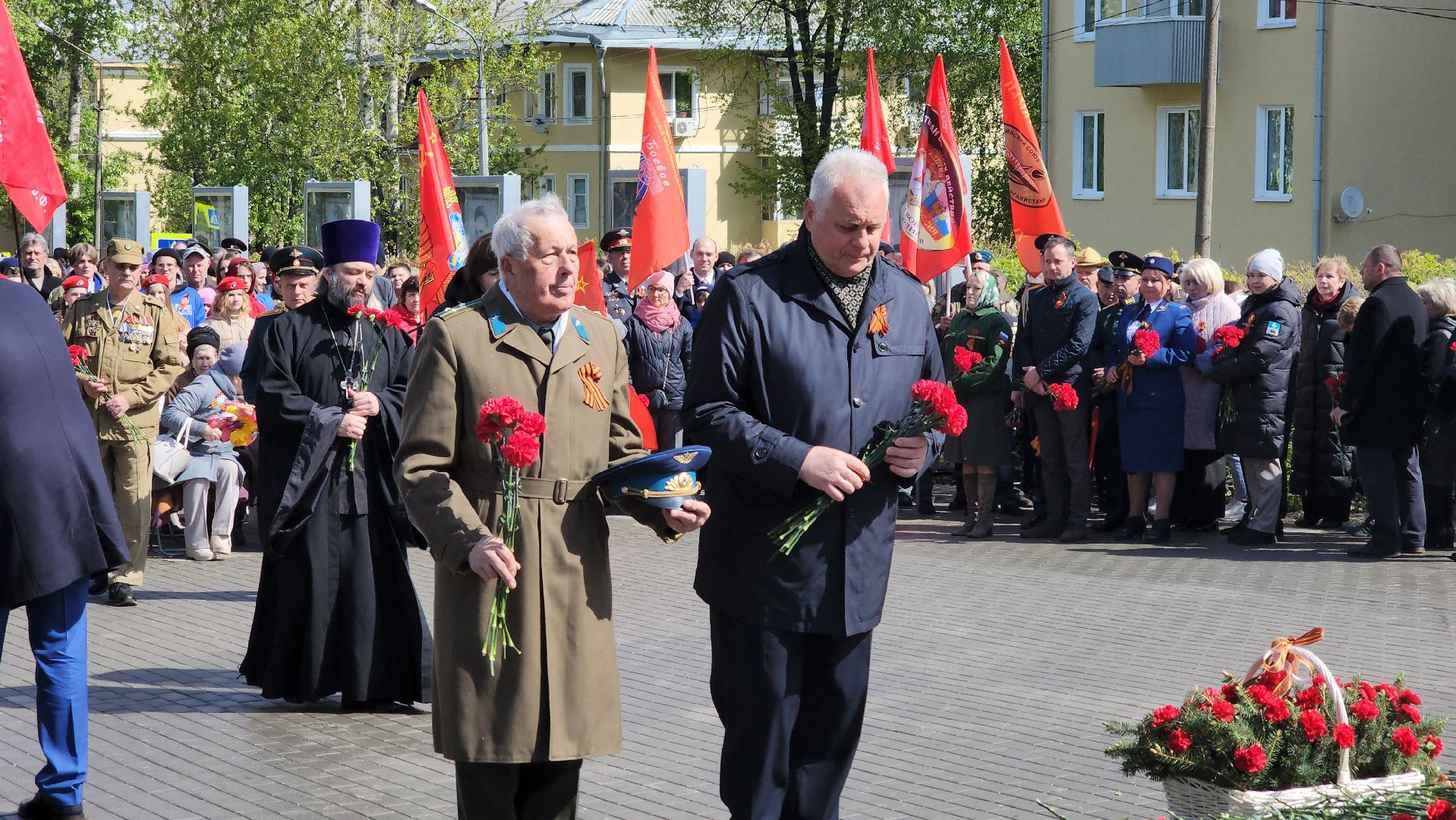 кашира, день победы, 9 мая, аллея славы, митинг, возложение цветов,