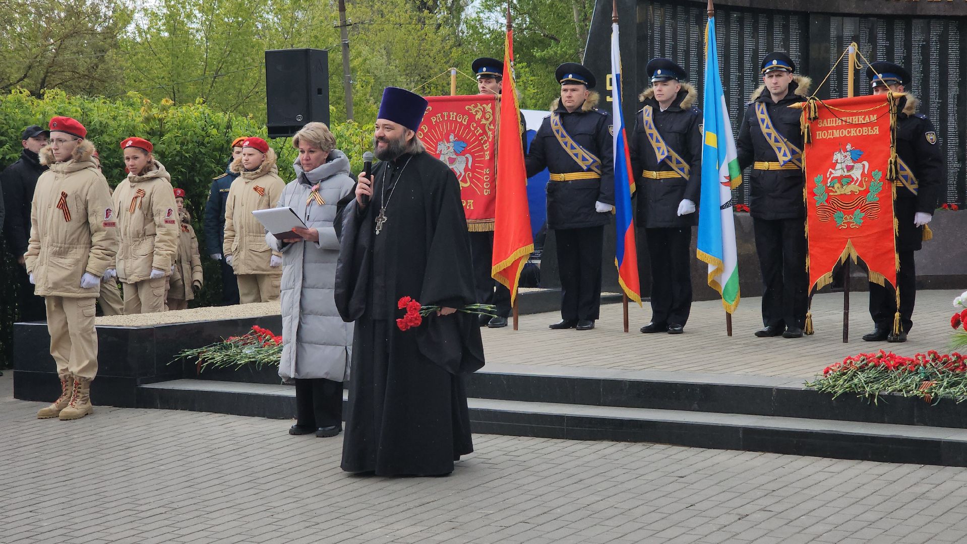 кашира, день победы, 9 мая, аллея славы, митинг, возложение цветов,
