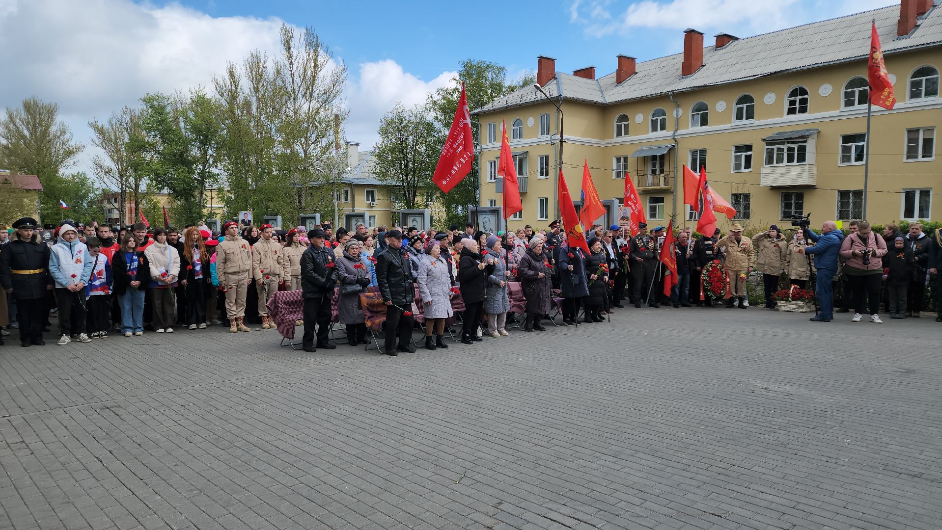 кашира, день победы, 9 мая, аллея славы, митинг, возложение цветов,