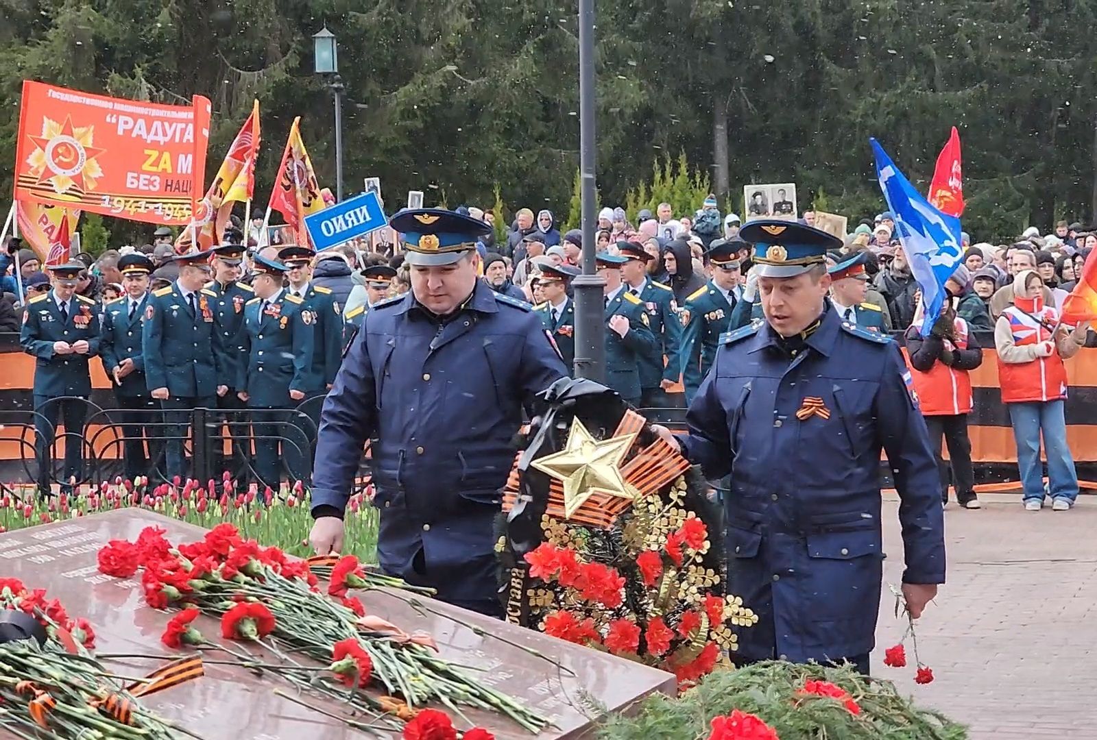 Дубна, Возложение цветов, День Победы, Память,
