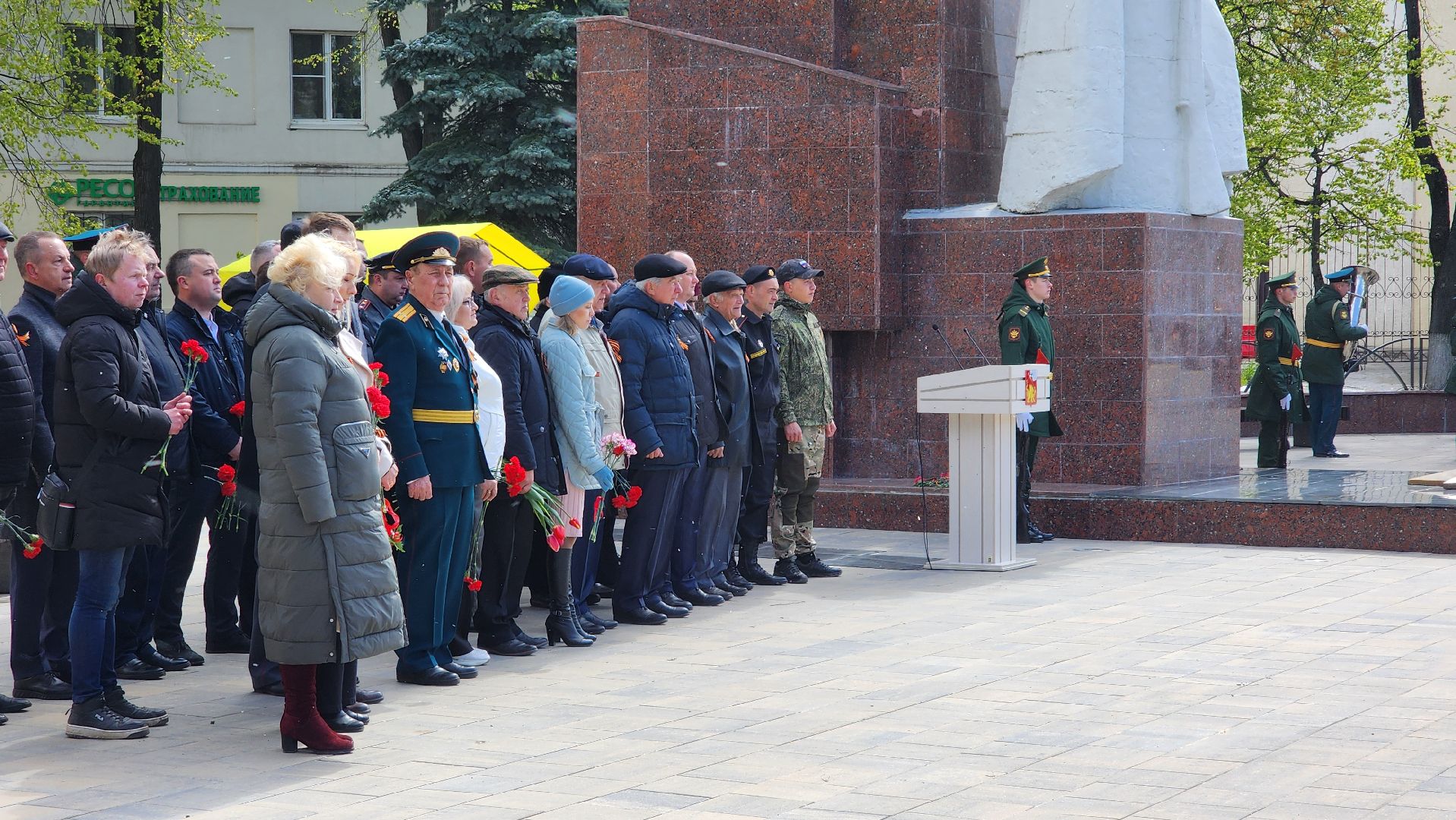 Егорьевск, 9 мая, митинг, вечный огонь, венки, цветы,