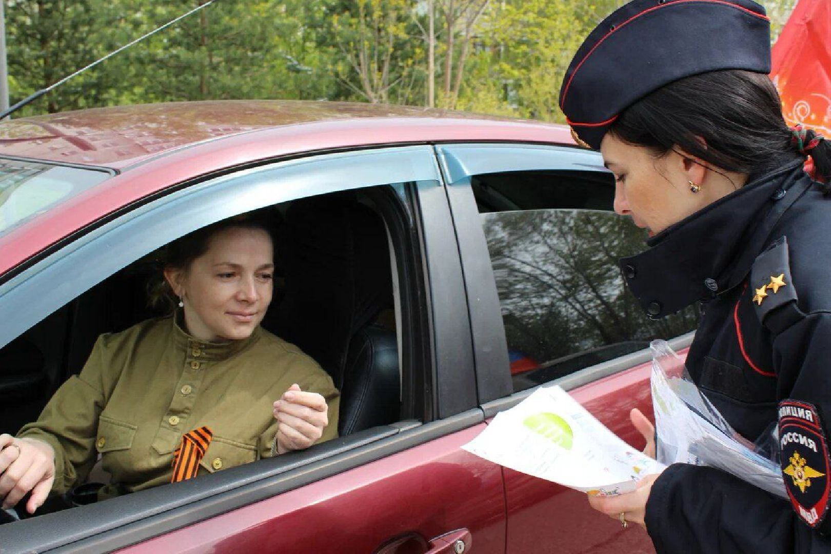 автопробег, день победы, парадный марш, символика,