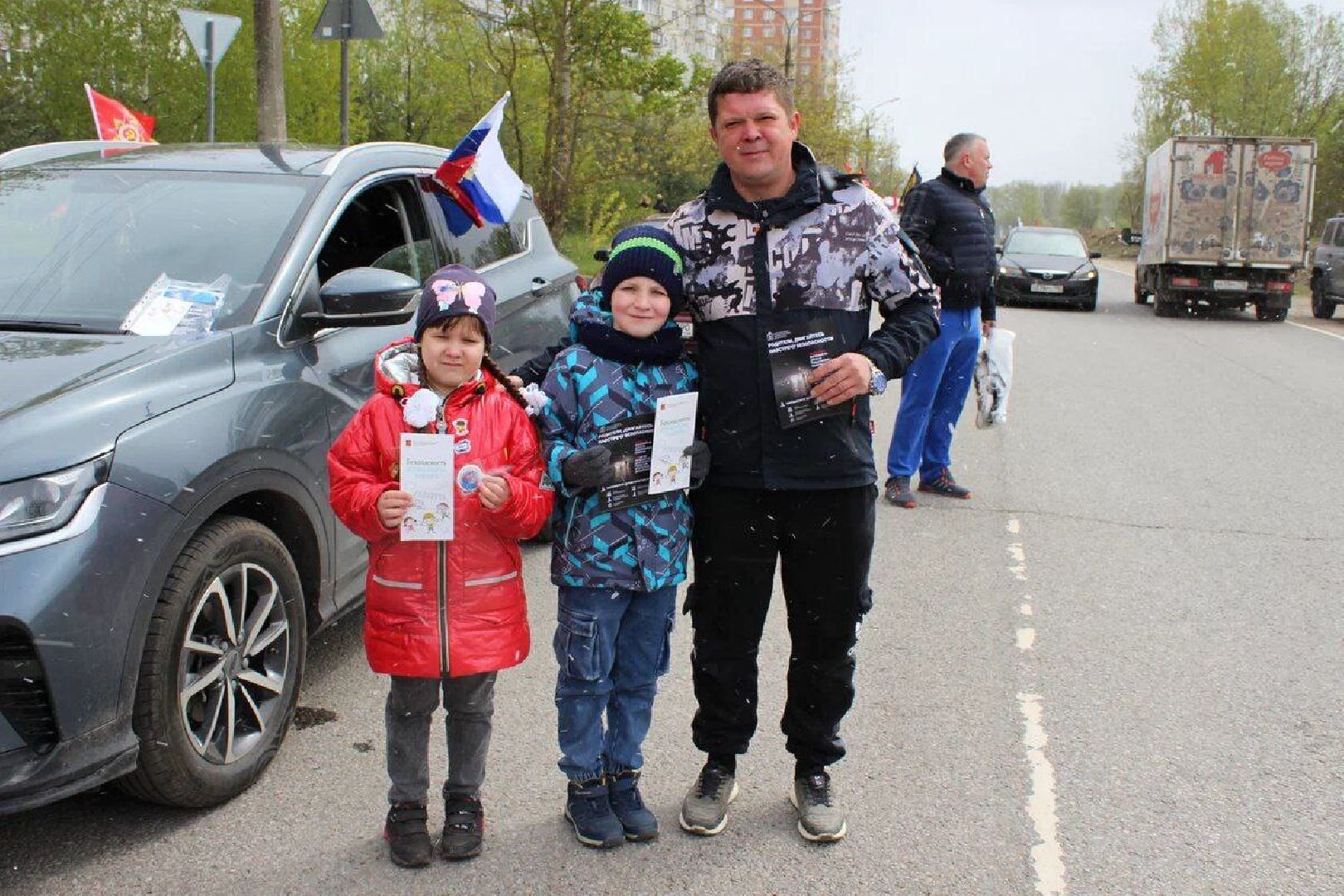 автопробег, день победы, парадный марш, символика,