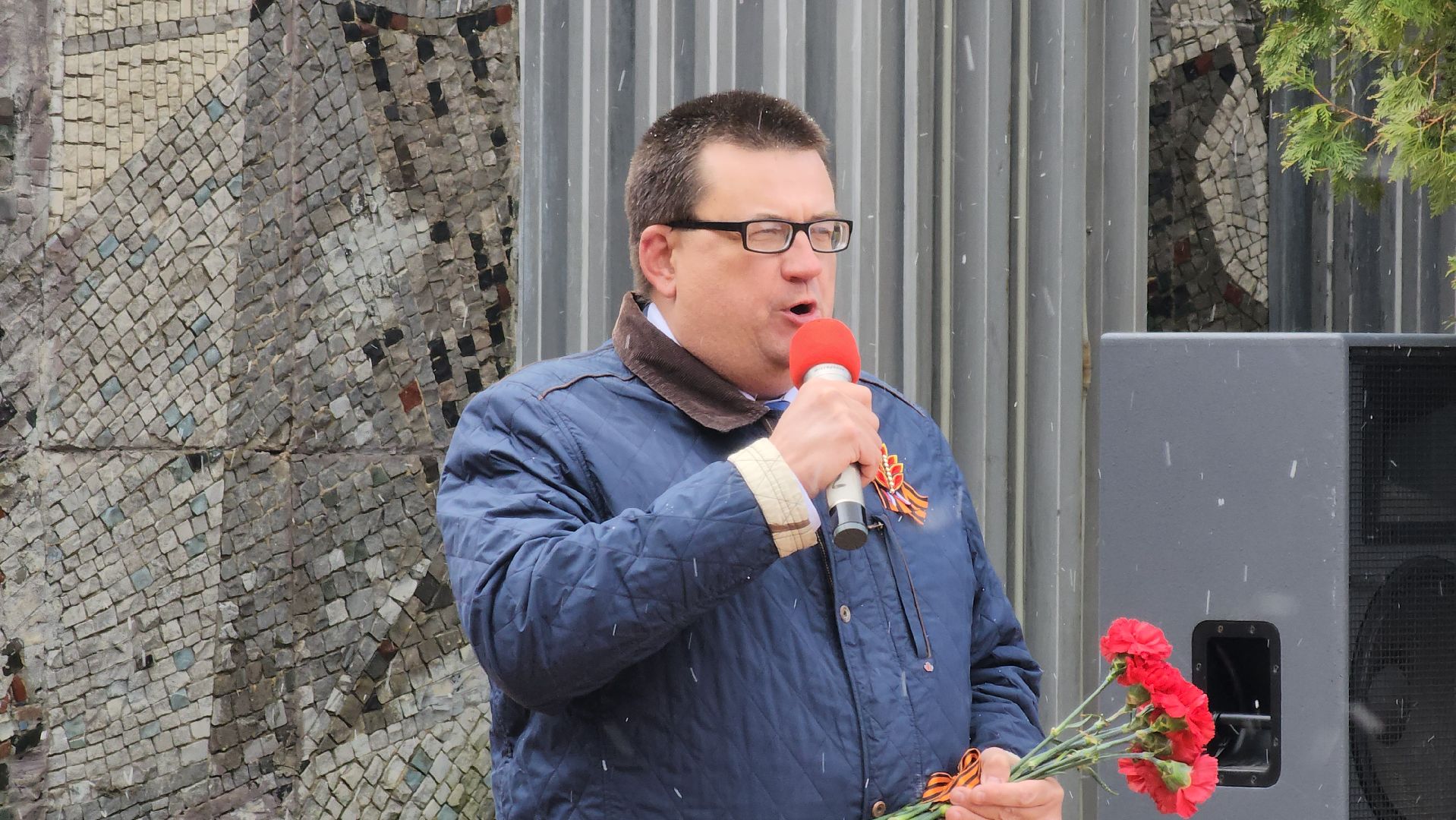 кашира, день победы, 9 мая, зендиково, стела, митинг, возложение цветов,