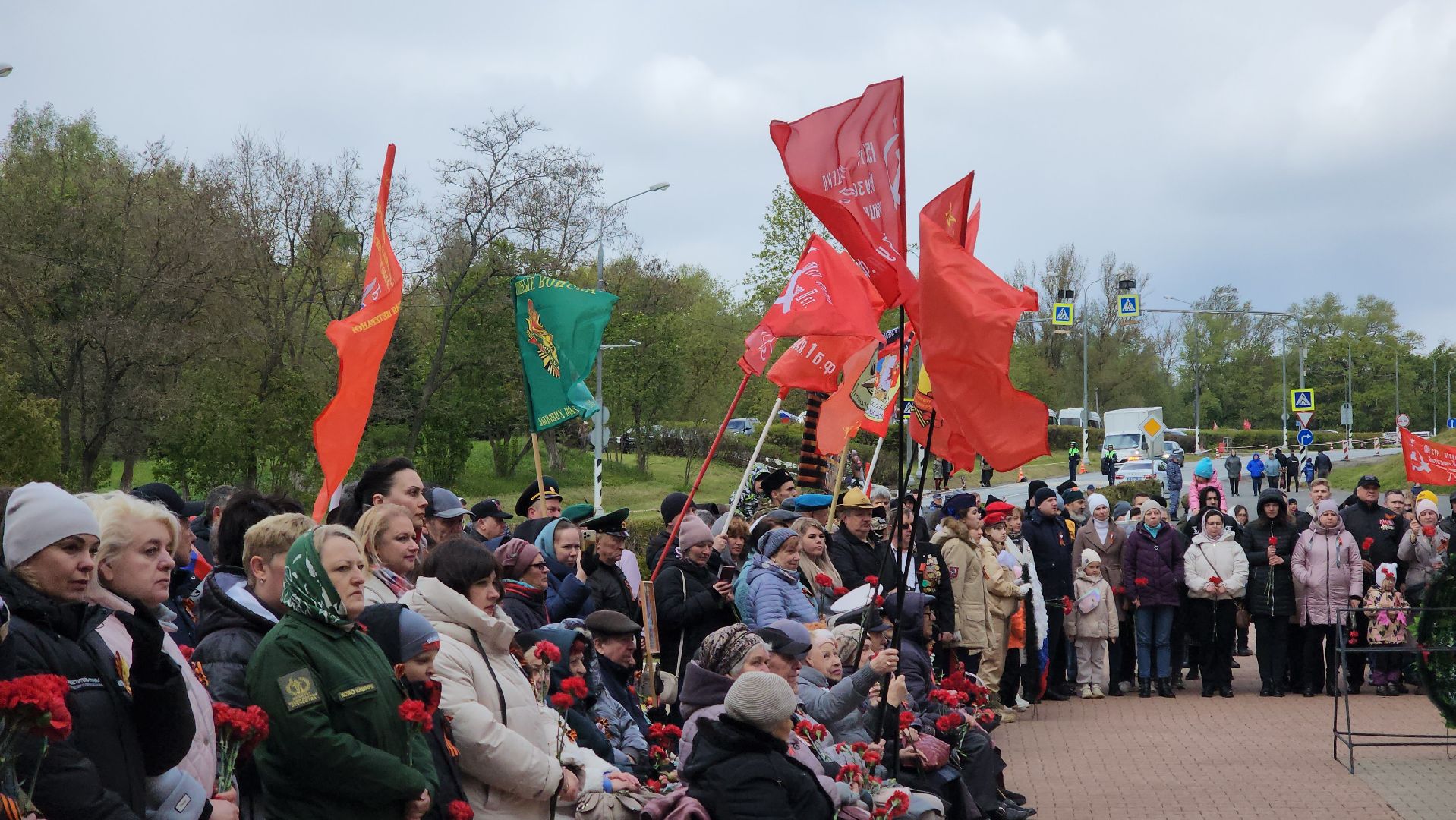 кашира, день победы, 9 мая, зендиково, стела, митинг, возложение цветов,