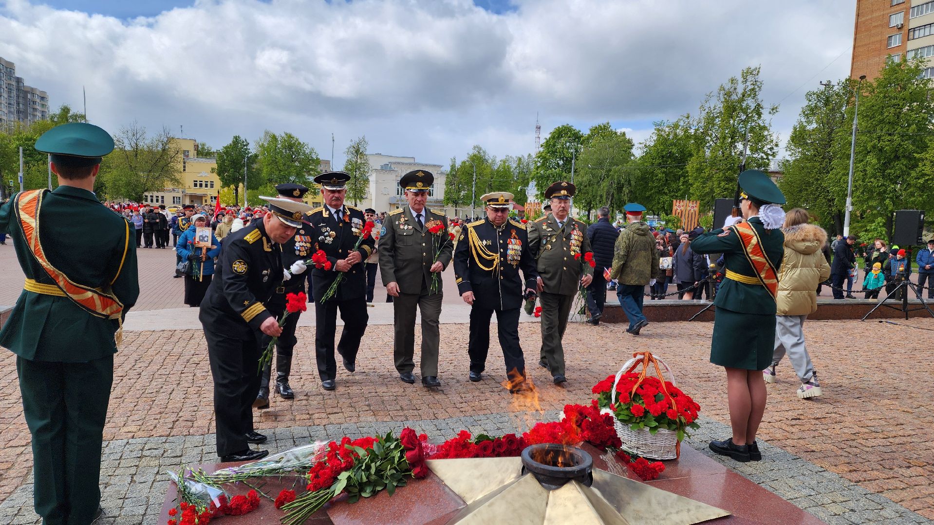 Подольск, Знамя Победы, День Победы, Площадь Славы,
