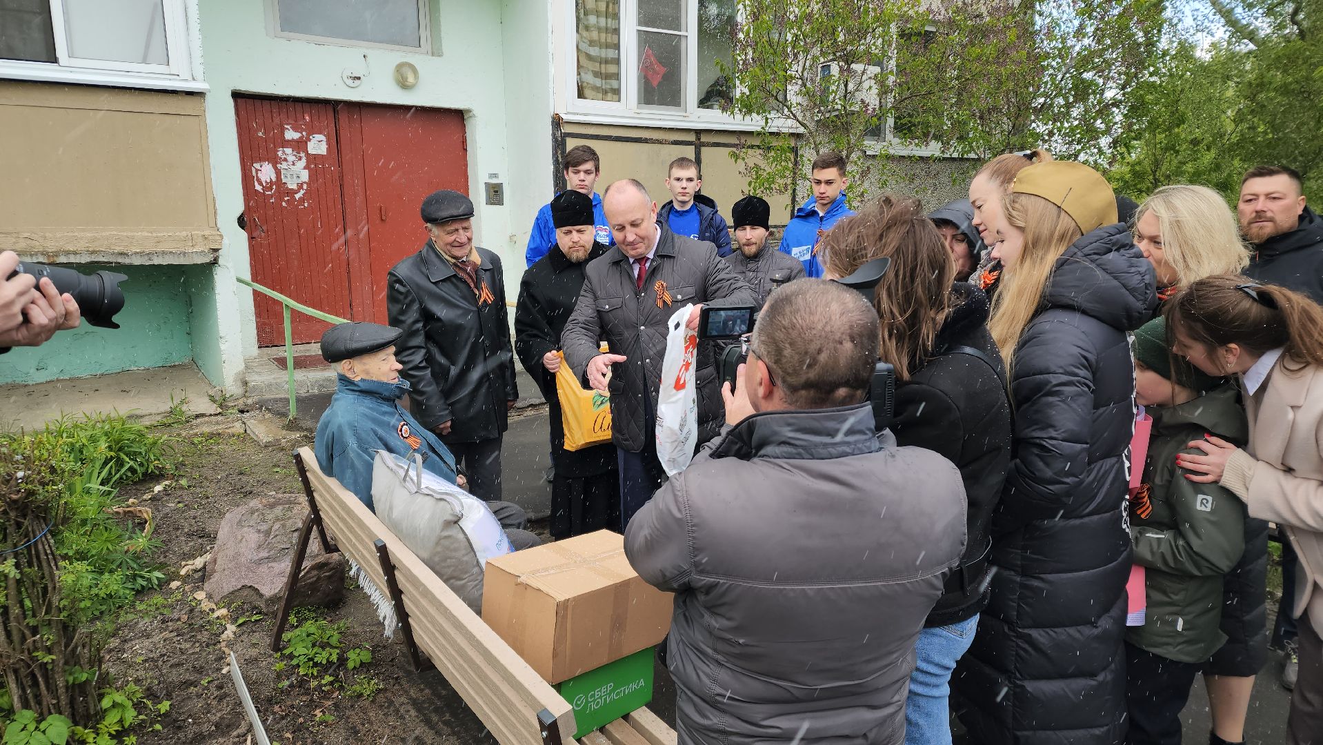 9 мая, егорьевск, ветеран, оркестр, поздравления,