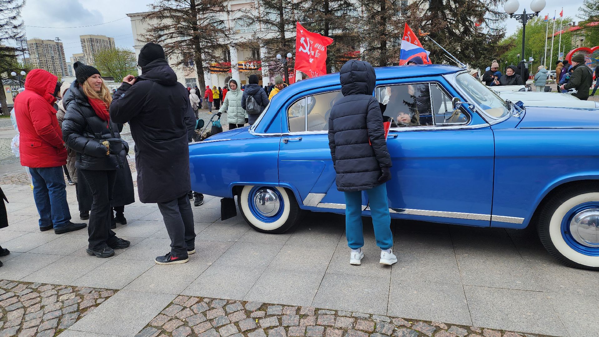 долгопрудный, день победы, автомотопробег, площадь собина, концерт,