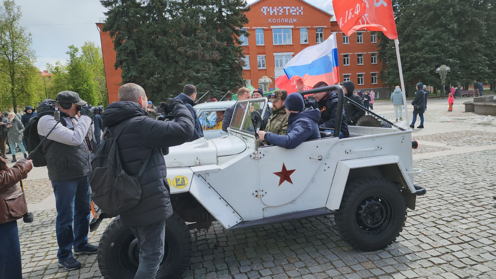 долгопрудный, день победы, автомотопробег, площадь собина, концерт,