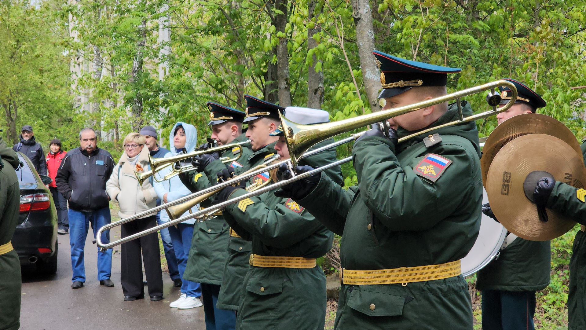 егорьевск, 9 мая, ветеран, поздравление, оркестр,