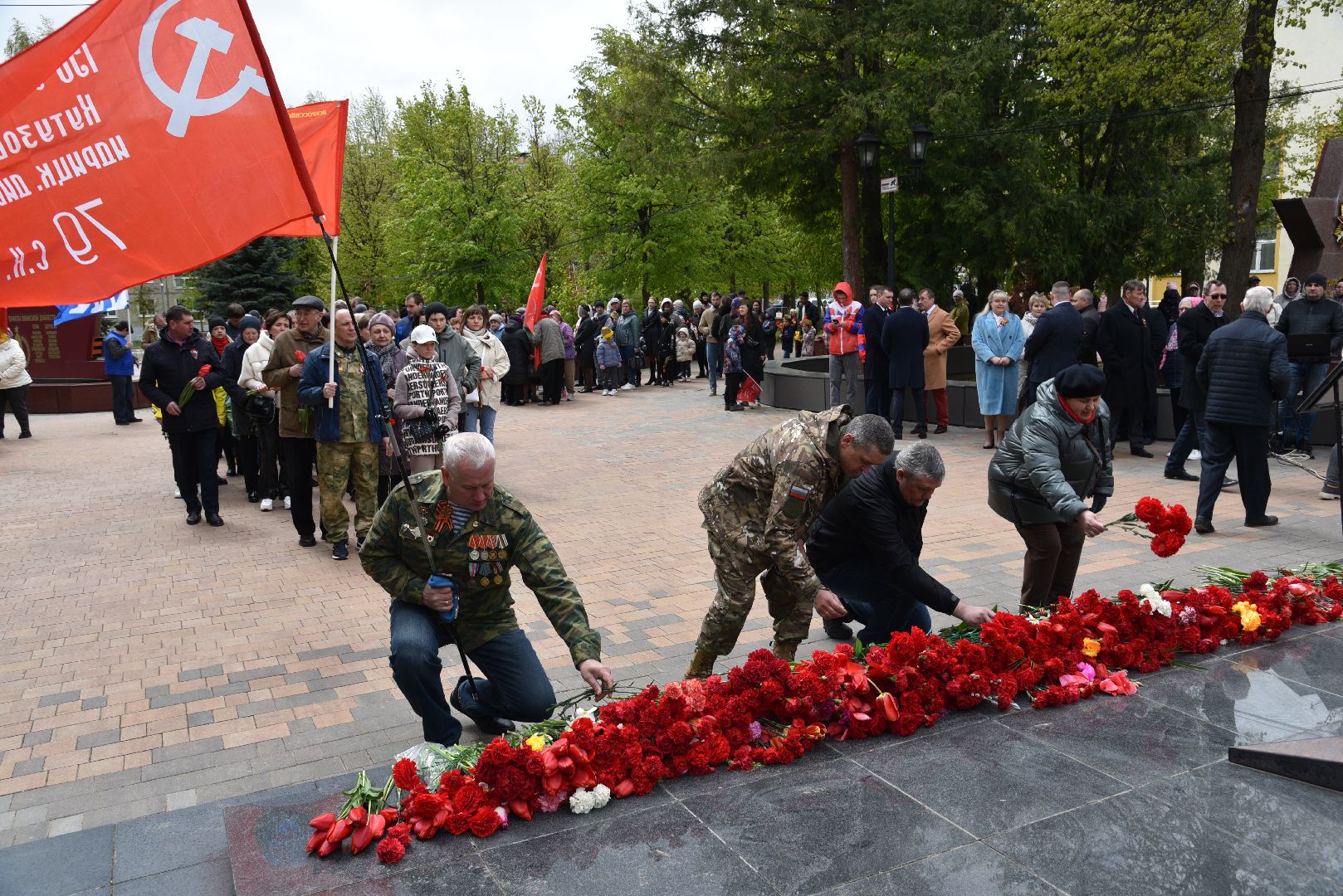 лотошино, сквер победы, день победы, праздник, митинг, глава городского округа,