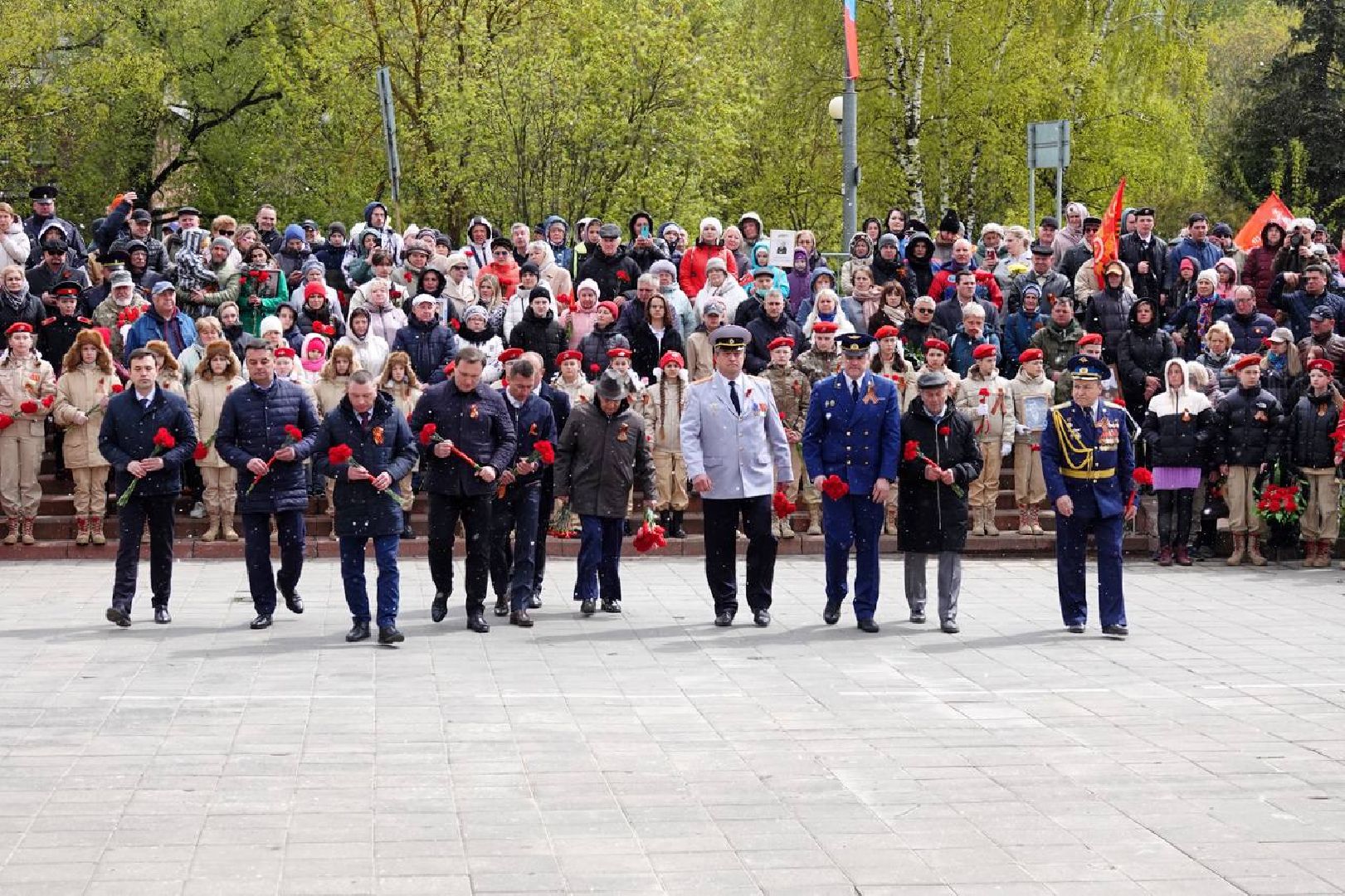 День Победы, 9 Мая, Возложение цветов, Памятный митинг, Память, Ветераны, ВОВ, Сергиев Посад,