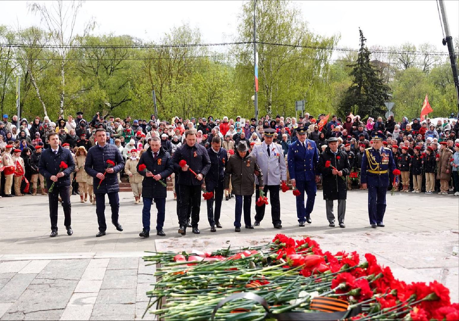 День Победы, 9 Мая, Возложение цветов, Памятный митинг, Память, Ветераны, ВОВ, Сергиев Посад,