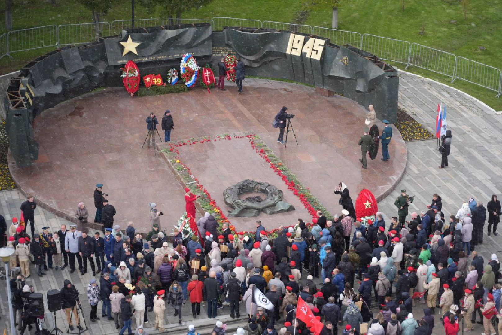 День Победы, 9 Мая, Возложение цветов, Памятный митинг, Память, Ветераны, ВОВ, Сергиев Посад,