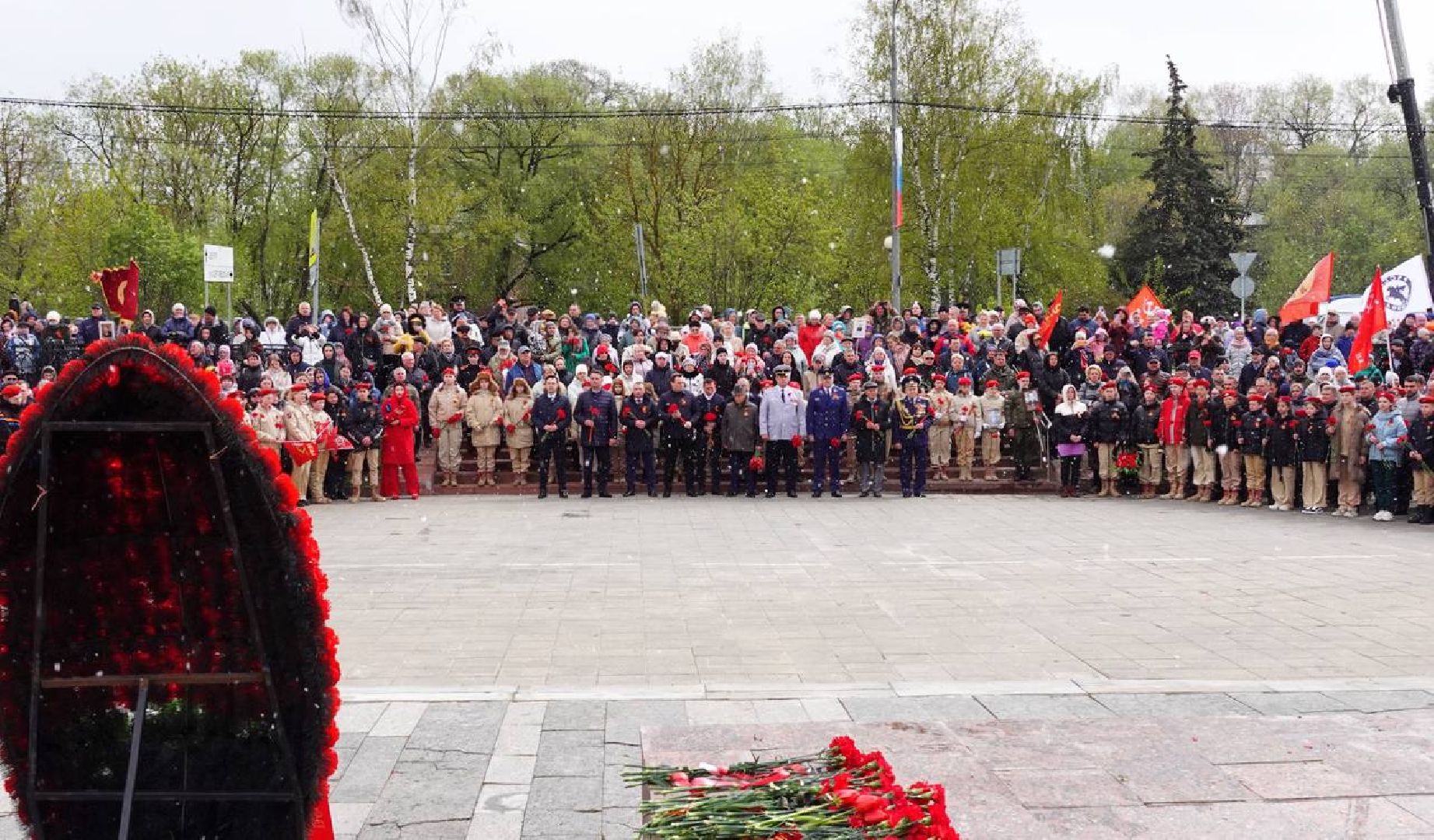 День Победы, 9 Мая, Возложение цветов, Памятный митинг, Память, Ветераны, ВОВ, Сергиев Посад,