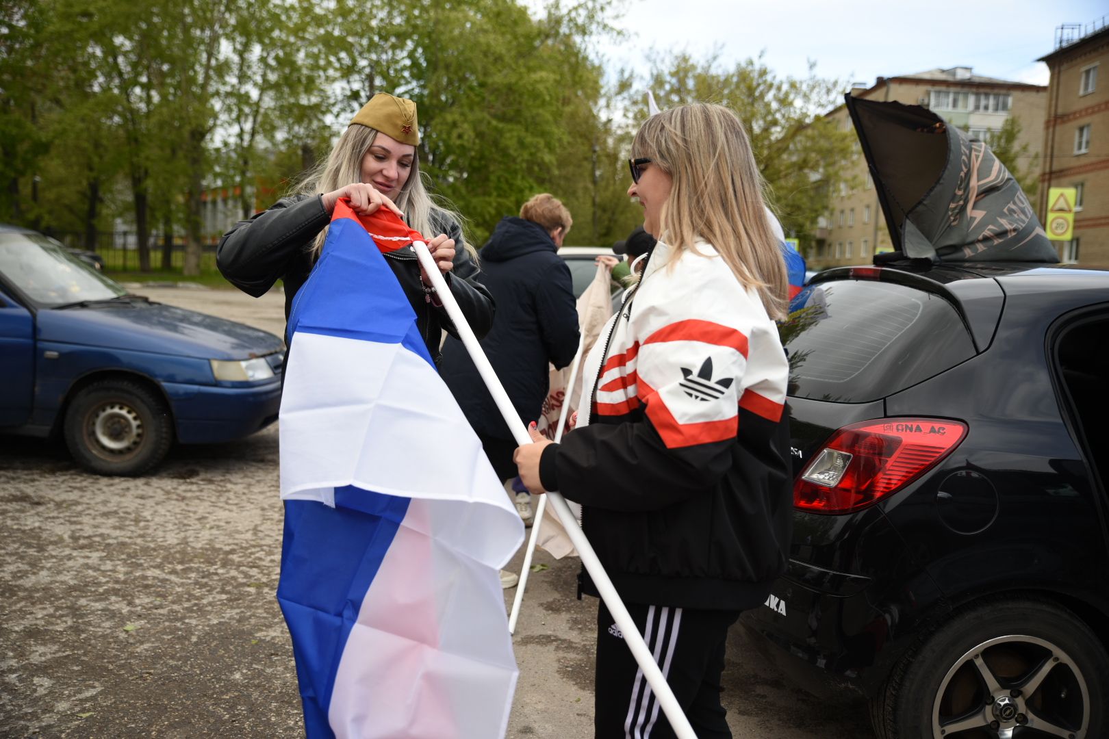 Луховицы, День Победы, Бессмертный полк, Автопробег,