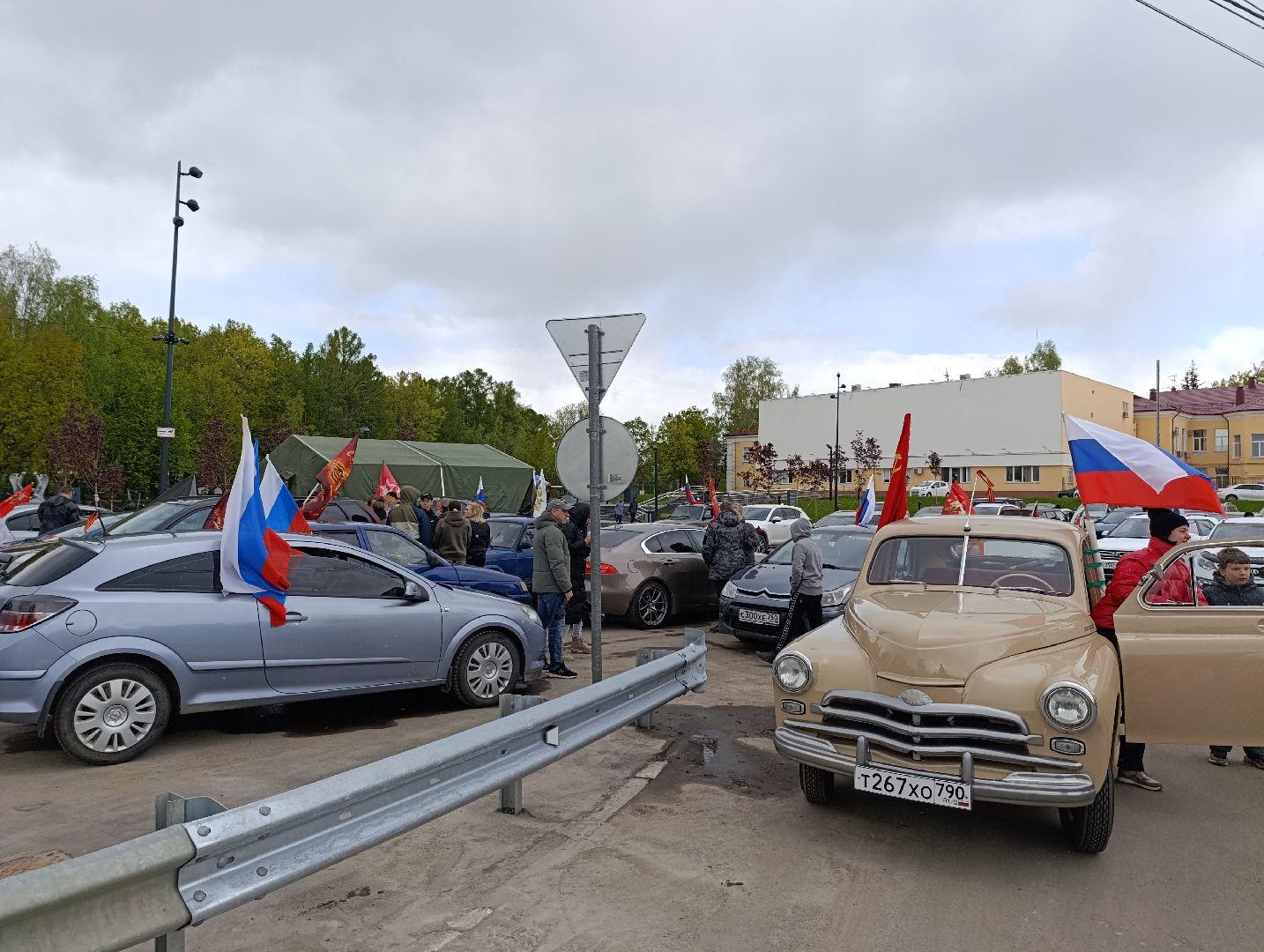 Луховицы, День Победы, Бессмертный полк, Автопробег,